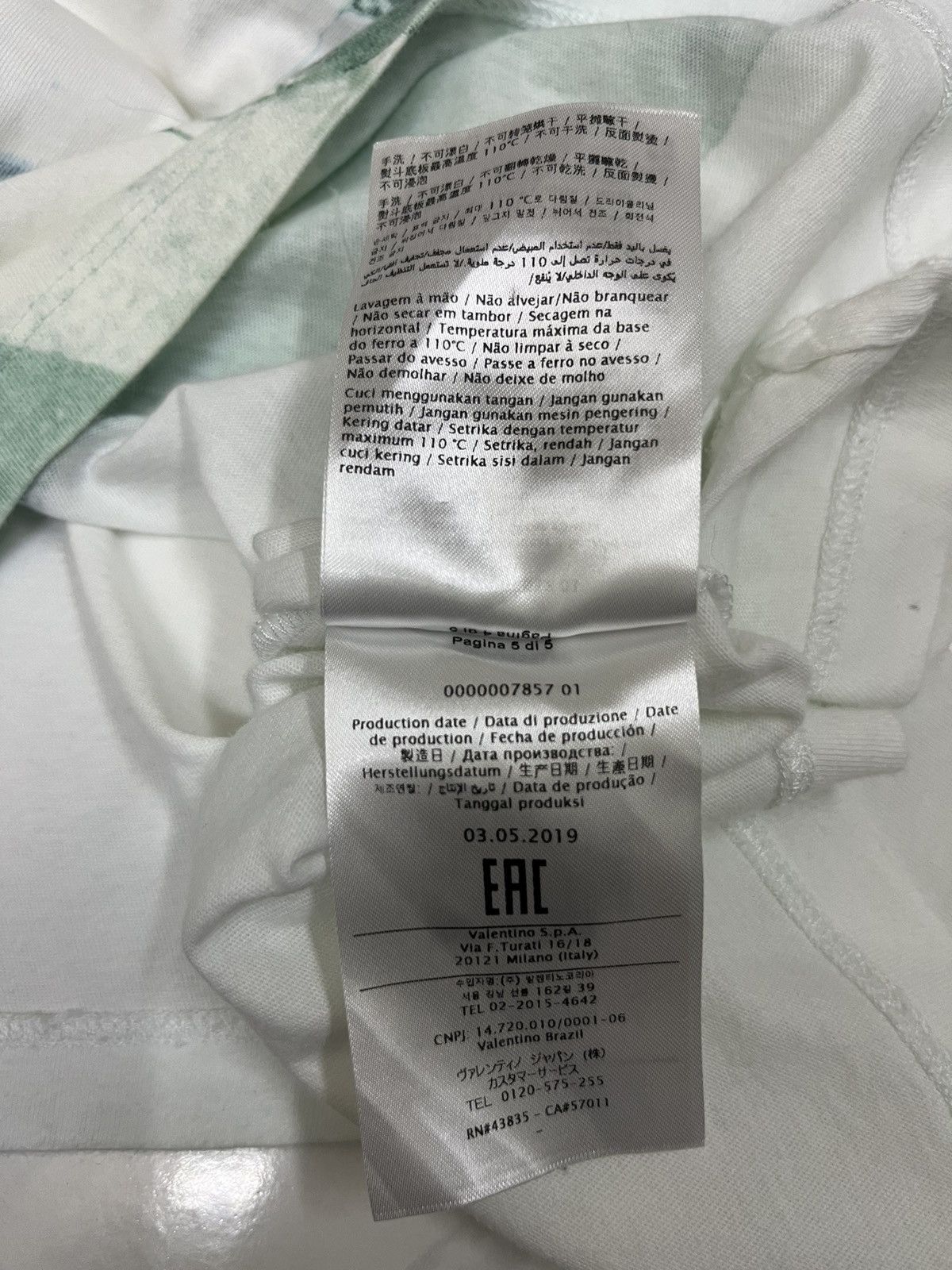 Undercover × Valentino VALENTINO X UNDERCOVER V FACE UFO PRINT TEE Size US L / EU 52-54 / 3 - 9 Thumbnail