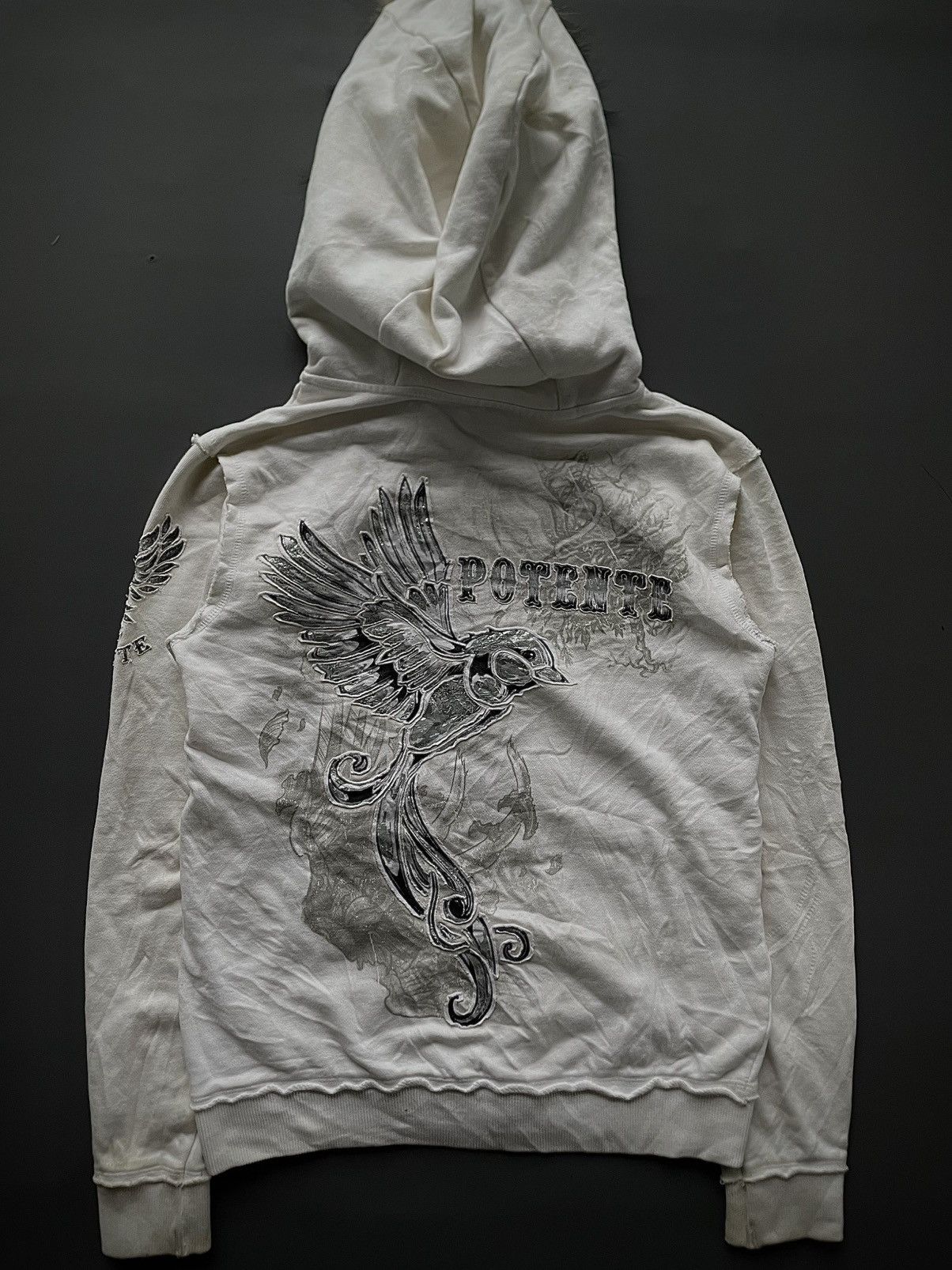 Le Grande Bleu (L.G.B.) Japanese Brand Potente Fur Hoodie Lgb Style Size US S / EU 44-46 / 1 - 6 Thumbnail