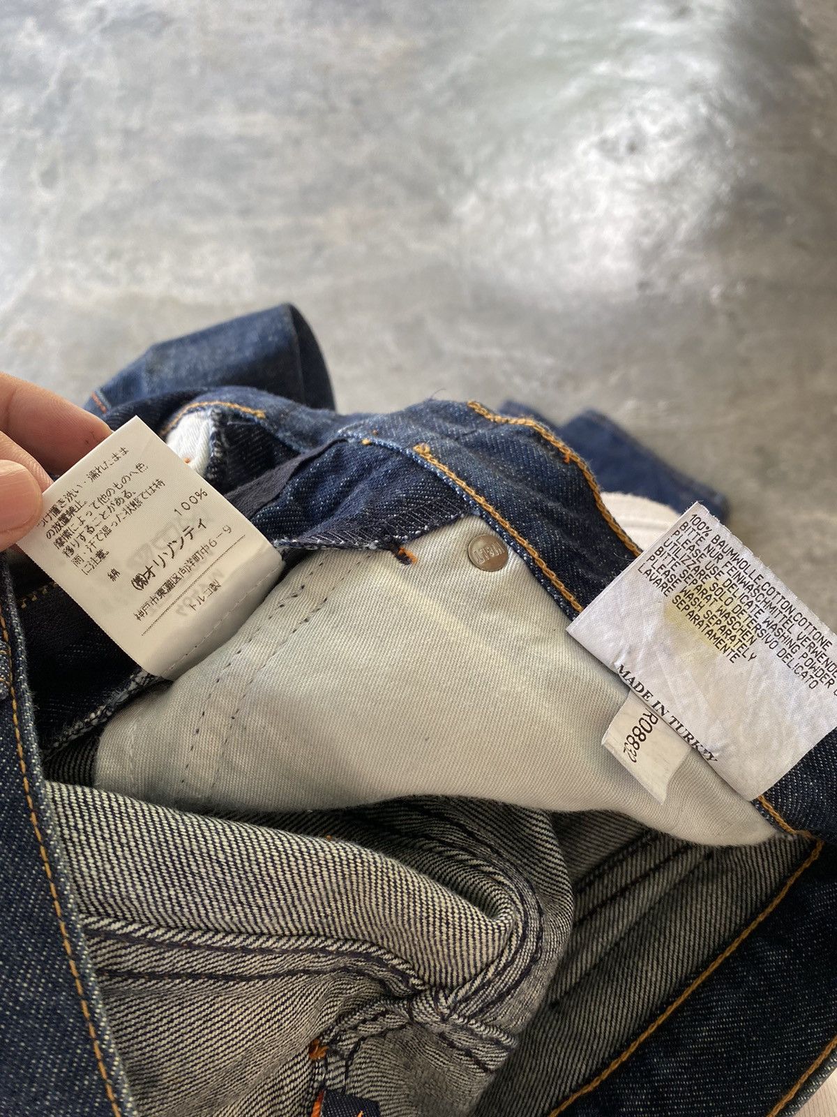 Walter Van Beirendonck Vtg W&Lt center Zipper Curve stitch denim Size 28" / US 6 / IT 42 - 16 Thumbnail