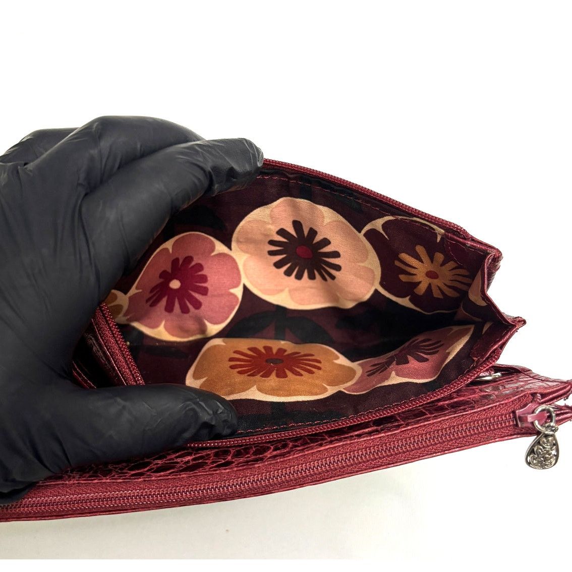 Brighton Vintage BRIGHTON Red Divided Magnetic Close Clutch Wallet Size ONE SIZE - 7 Thumbnail