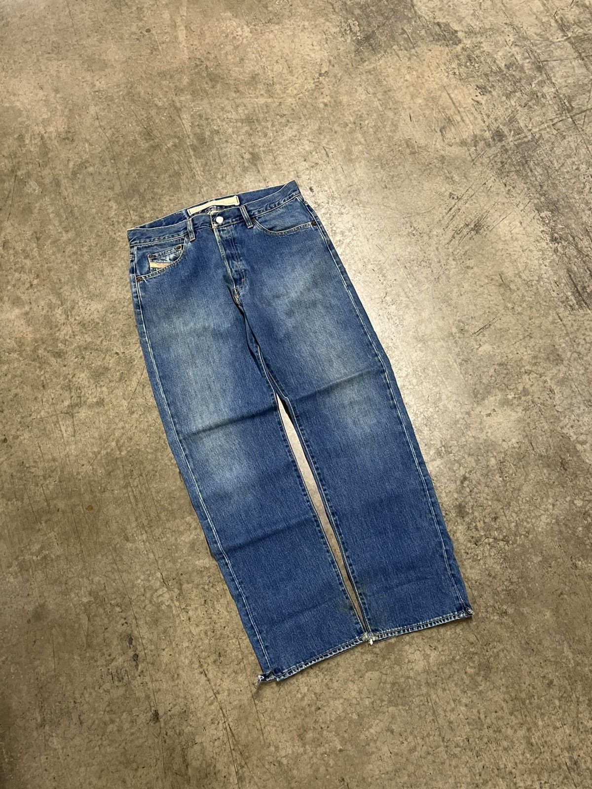 Diesel × Vintage Diesel vintage baggy fit denim skater hype rare streetwear Size US 34 / EU 50 - 2 Thumbnail