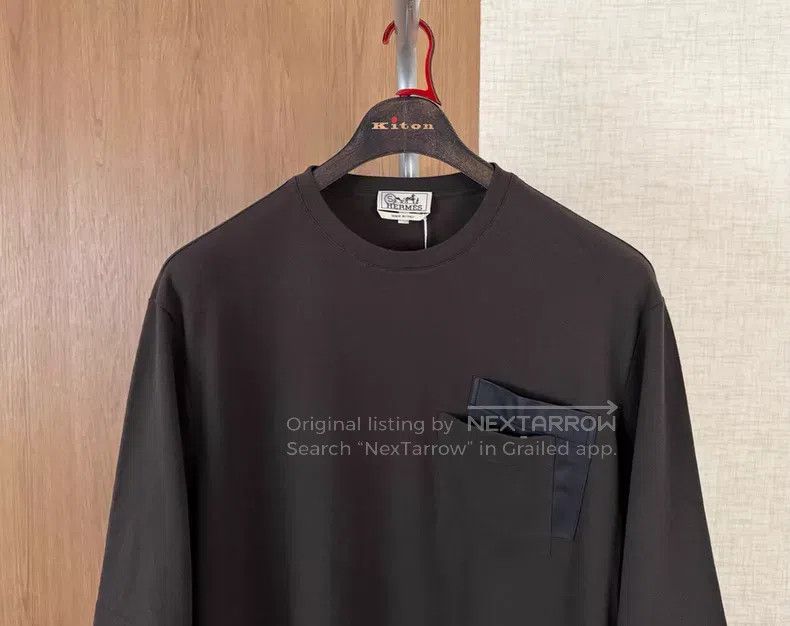 Hermes Hermes Men's Short Sleeve T-Shirt for Spring and Summer Size US XL / EU 56 / 4 - 2 Thumbnail