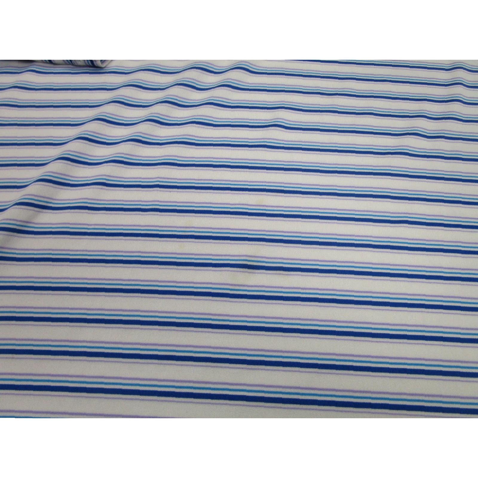 Vintage Straight Down Polo Shirt Golf Mens L Blue White Stripe Valencia Country Club Size US L / EU 52-54 / 3 - 6 Thumbnail