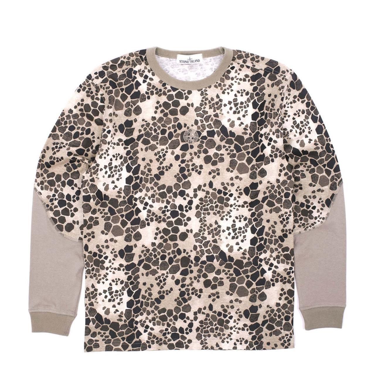 Stone Island Stone Island, Cream and brown long sleeve sweatshirt Size US M / EU 48-50 / 2 - 1 Thumbnail