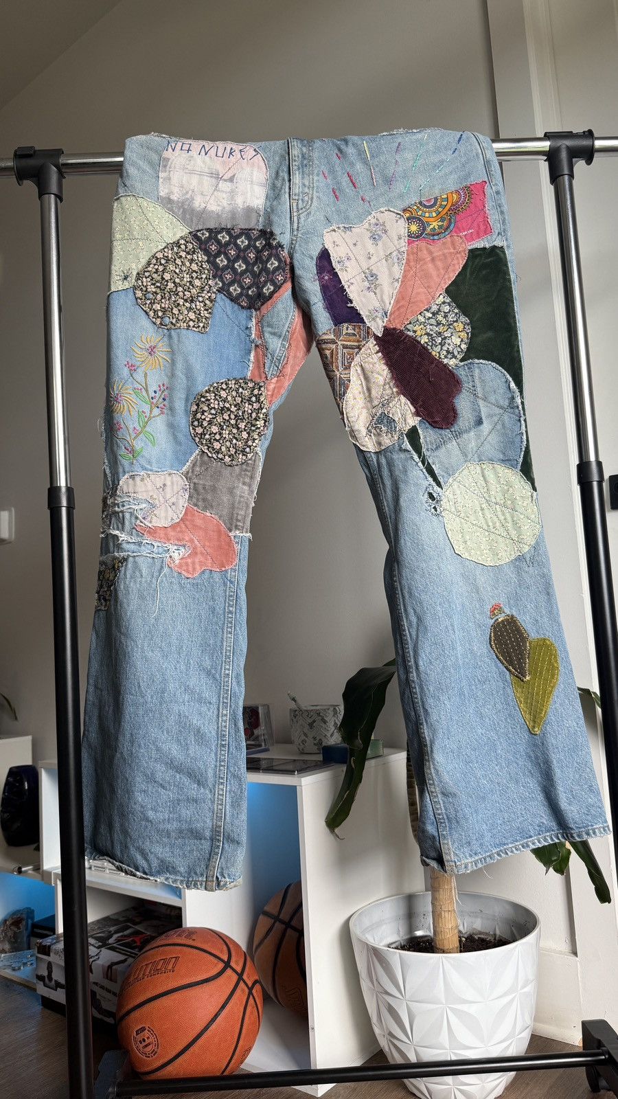 Kapital Kapital Patchwork Embroidered Denim Size US 38 / EU 54 - 3 Thumbnail