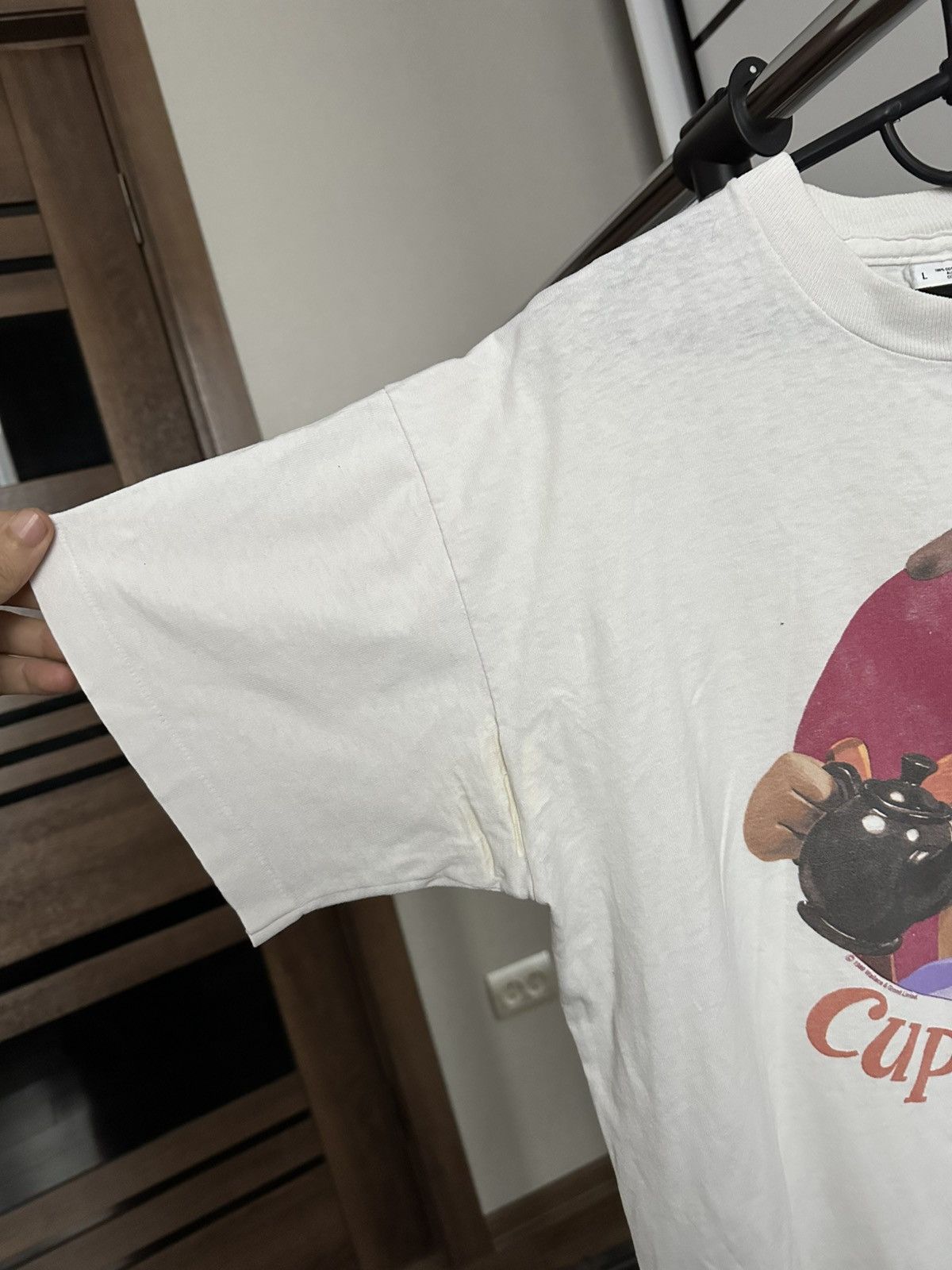 Vintage 1989 Wallace & Gromit Cup Of Tea Vintage Movie T-Shirt Tee Size US L / EU 52-54 / 3 - 15 Thumbnail