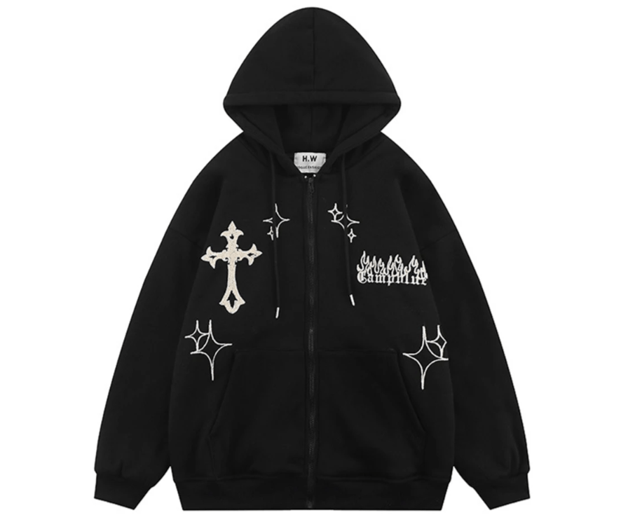 Embroidery Hoodies Streetwear