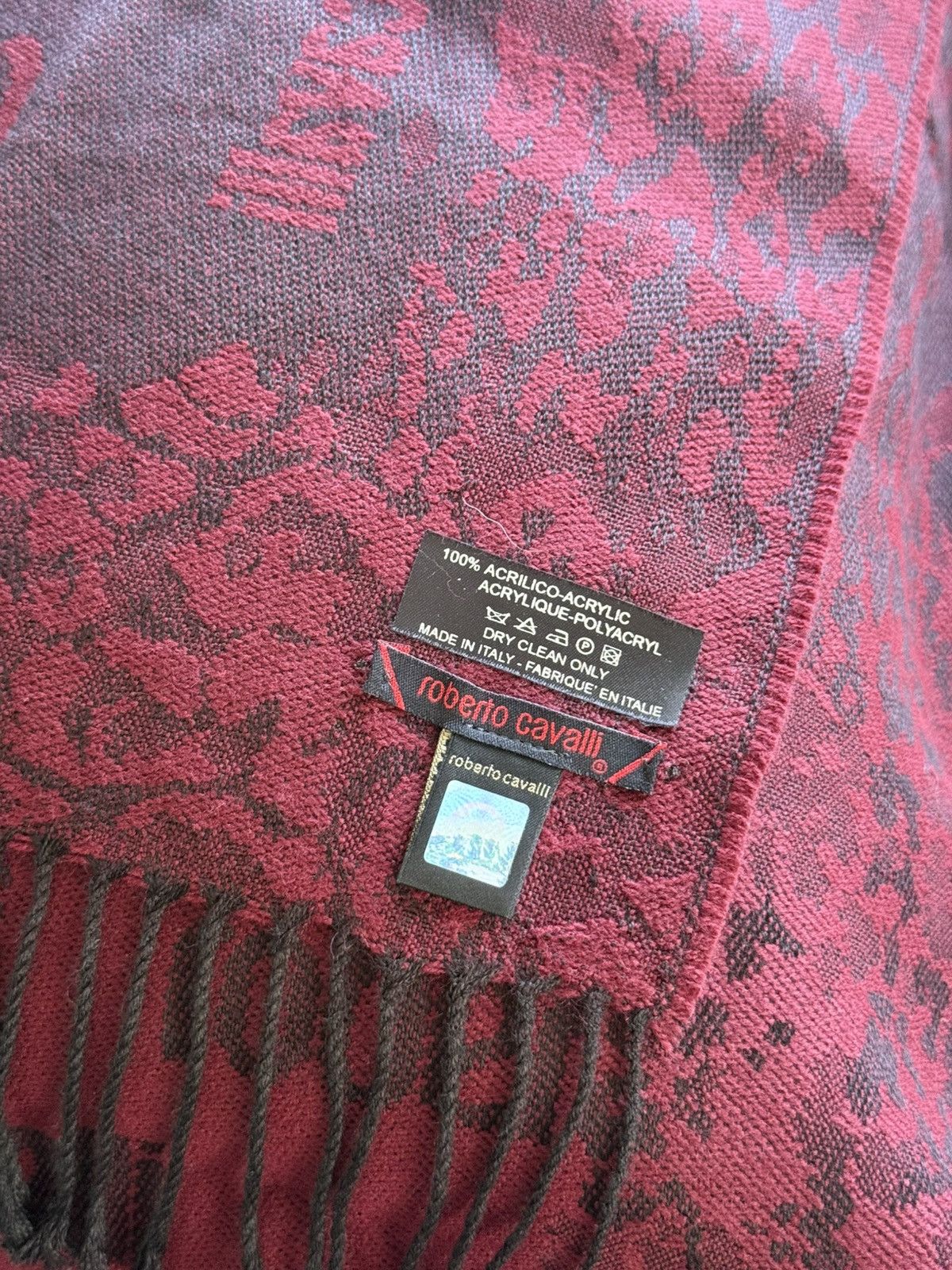 Roberto Cavalli Archive 2000s Roberto Cavalli Animal Print Acrylic Scarf Size ONE SIZE - 2 Thumbnail