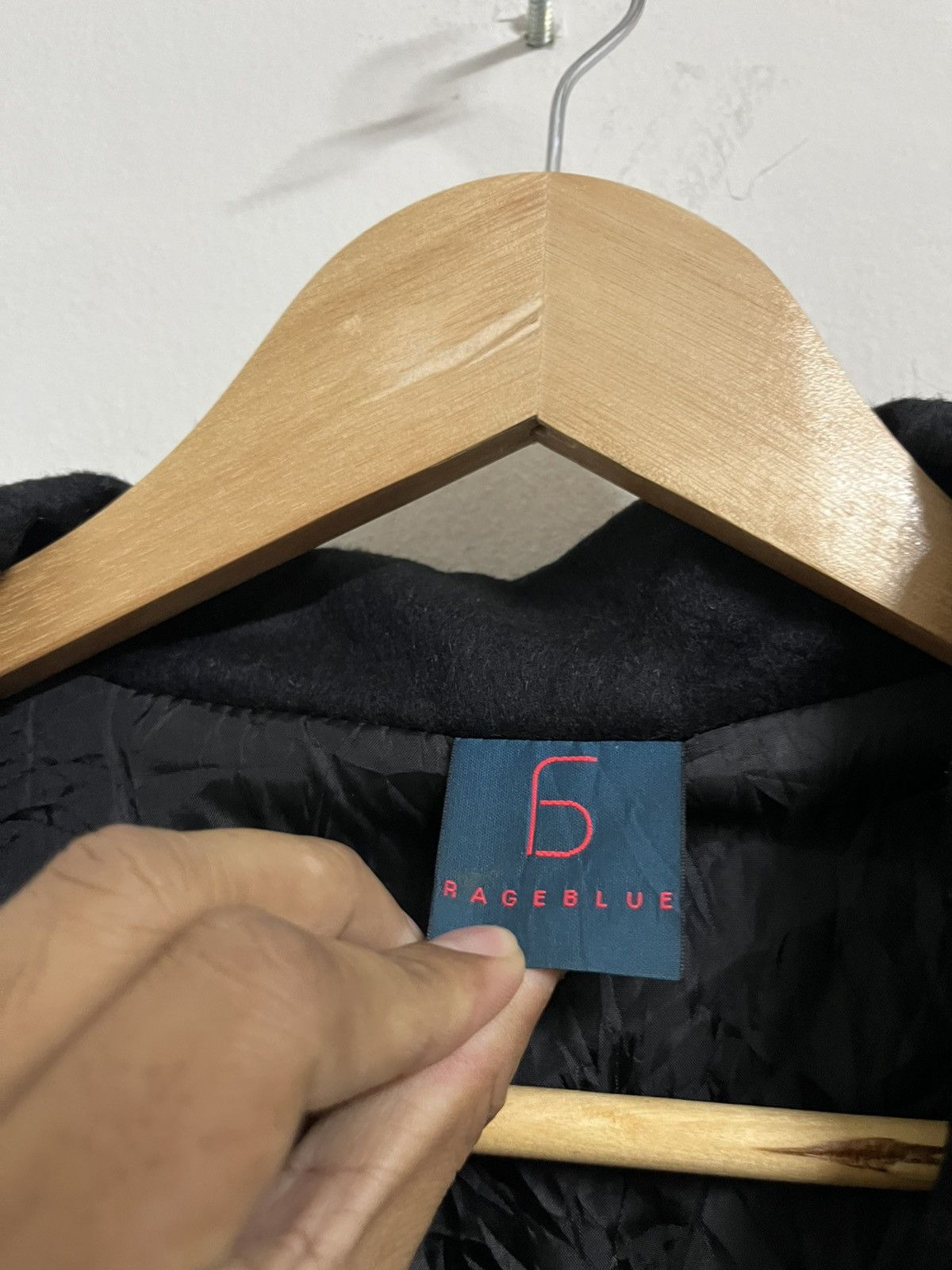 RAGEBLUE 💥Japanese Brand RAGEBLUE Wool Black Jackets Size US S / EU 44-46 / 1 - 5 Thumbnail