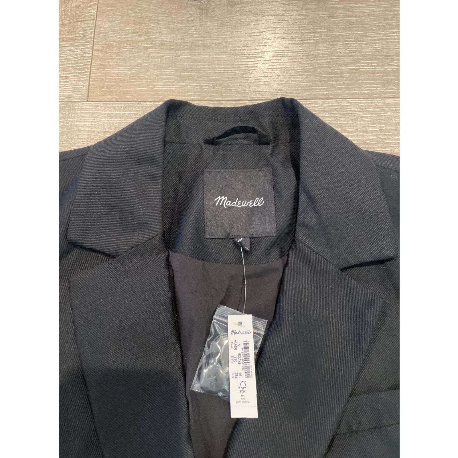 Madewell Madewell Caldwell Double Breasted Blazer Two Button Black 58 MD254 Sz S Jacket Size S / US 4 / IT 40 - 5 Thumbnail