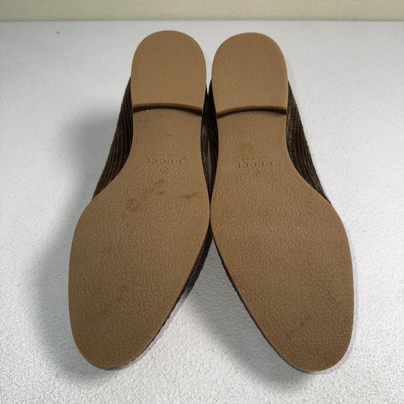 Gucci Gucci Brown Velvet Loafers for Men - Size US 8.5 / EU 41-42 - 4 Thumbnail