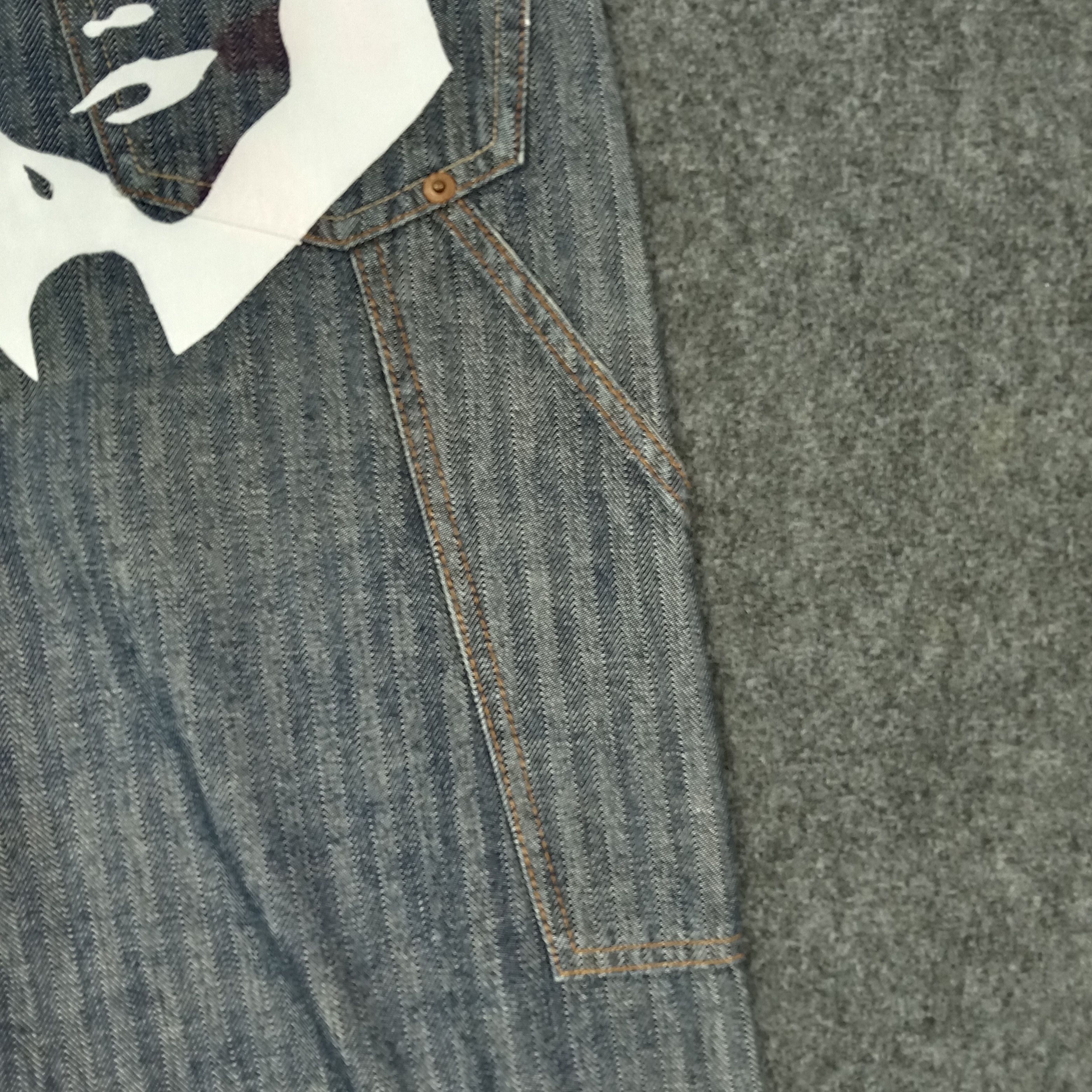 Hysteric Glamour Hysteric Glamour Kinky Japanese Denim Stripes Jeans C280N31 Size US 32 / EU 48 - 3 Thumbnail