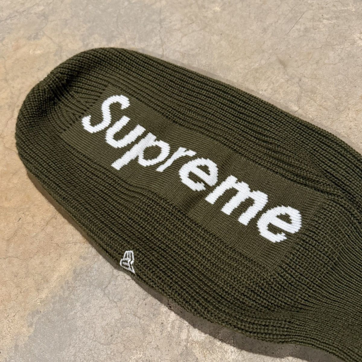 New Era × Supreme Supreme FW20 New Era Balaclava Ski Face Mask Olive Green Size ONE SIZE - 3 Thumbnail