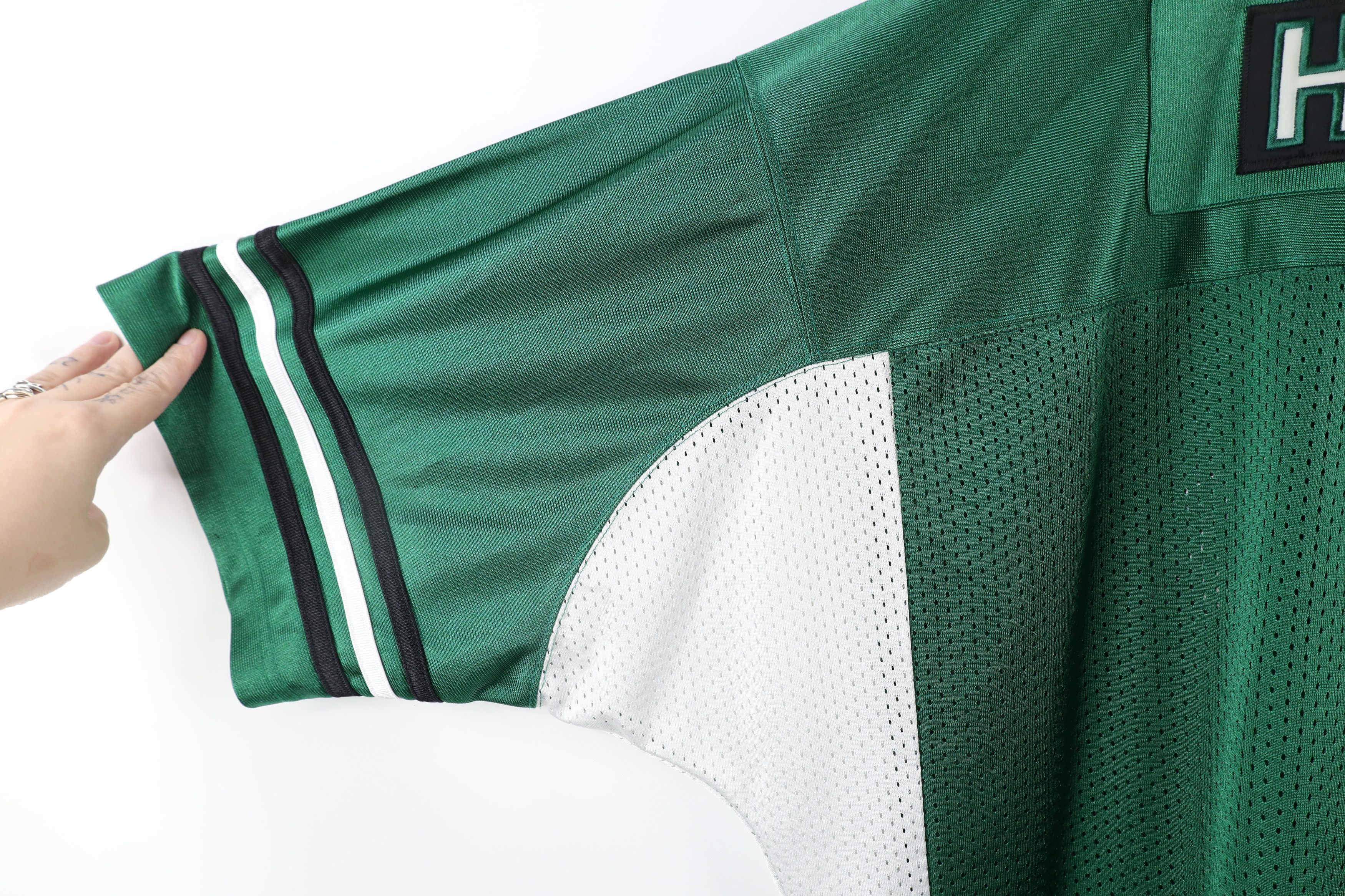 Vintage Vintage Streetwear Spell Out Harlem Football Jersey Green Size US XL / EU 56 / 4 - 13 Thumbnail