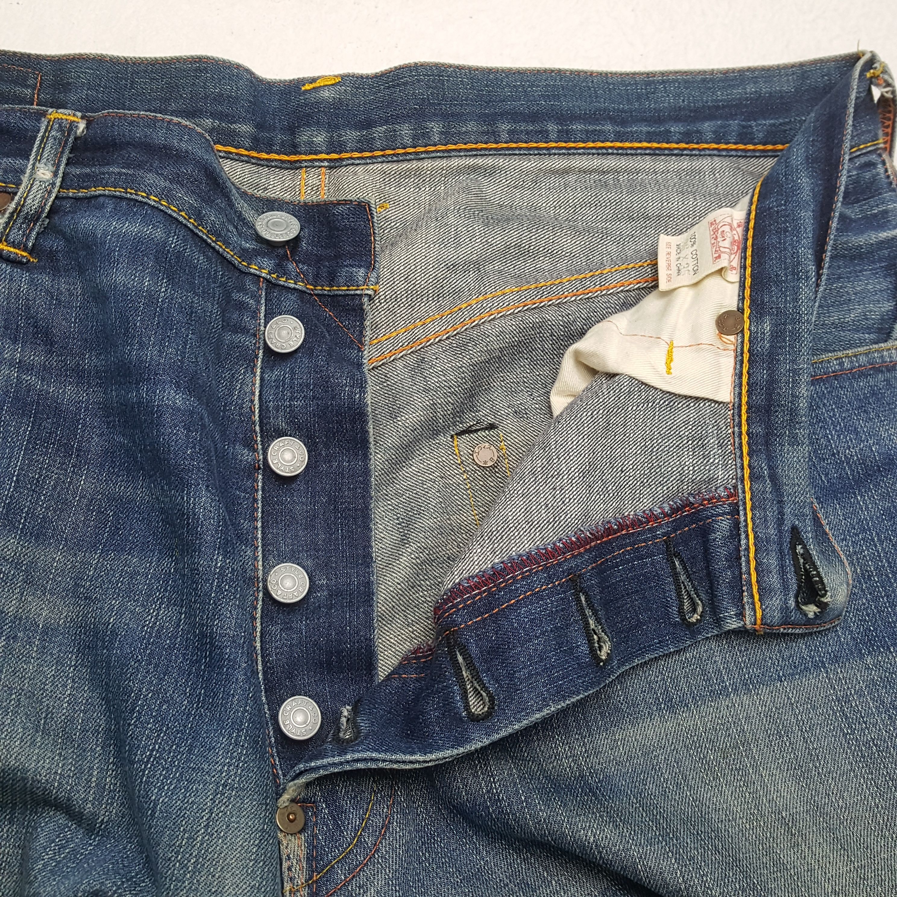 Evisu × Japanese Brand × Vintage EVISU Japanese Brand Streetwear Custom Daicock Jeans Size US 36 / EU 52 - 12 Thumbnail