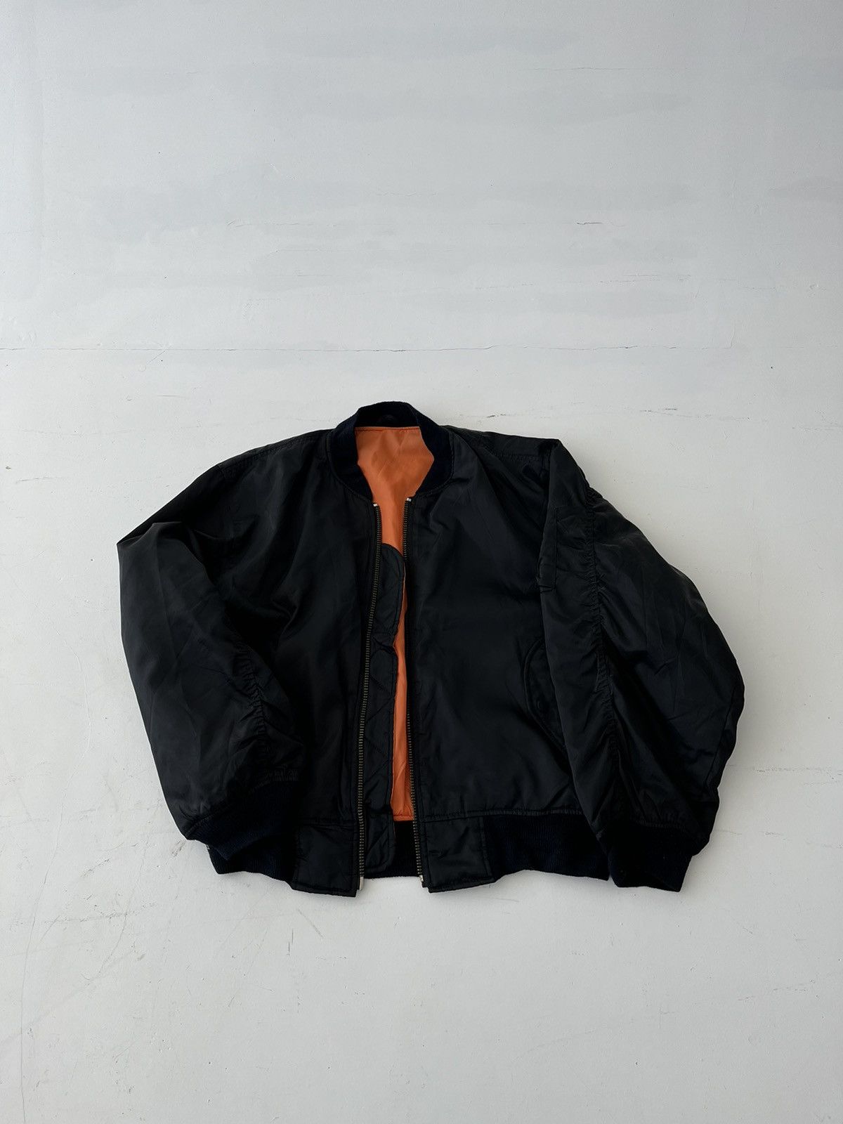 Japanese Brand Vintage Japanese trashed black M1 flight bomber jacket Size US L / EU 52-54 / 3 - 4 Thumbnail