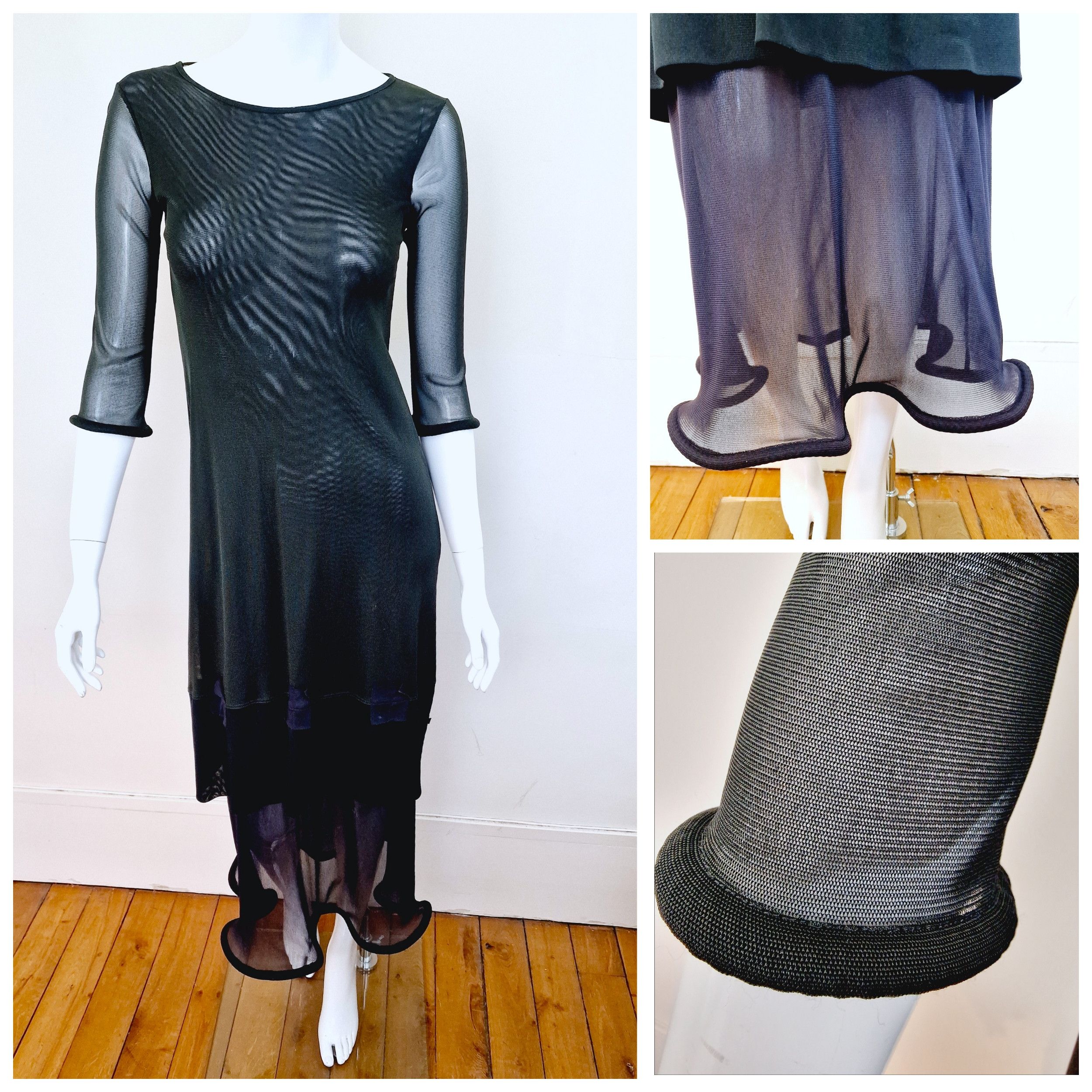 Cop Copine COP COPINE Padded Puff Hoop Mesh y2k Hooped Framed Dress Size M / US 6-8 / IT 42-44 - 1 Thumbnail
