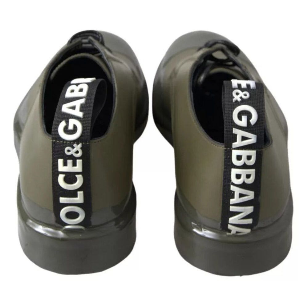 Dolce & Gabbana Dolce & Gabbana Green Leather Rubber Sole Dress Shoes Size US 8 / EU 41 - 7 Thumbnail