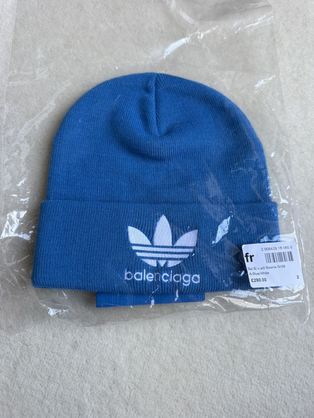 Adidas × Balenciaga Adidas Balenciaga x Demna blue logo beanie Grail Size ONE SIZE - 2 Thumbnail