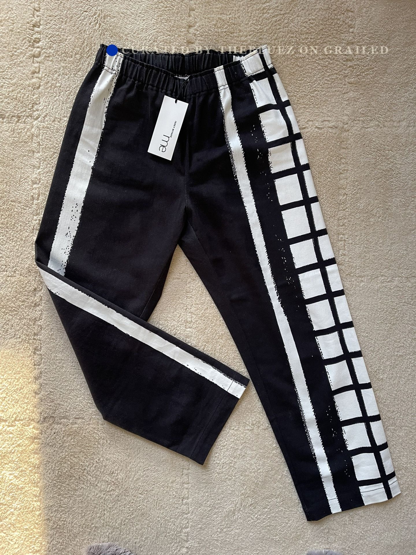 Issey Miyake Issey Miyake Me Black White Pants Size 26" / US 2 / IT 38 - 1 Thumbnail