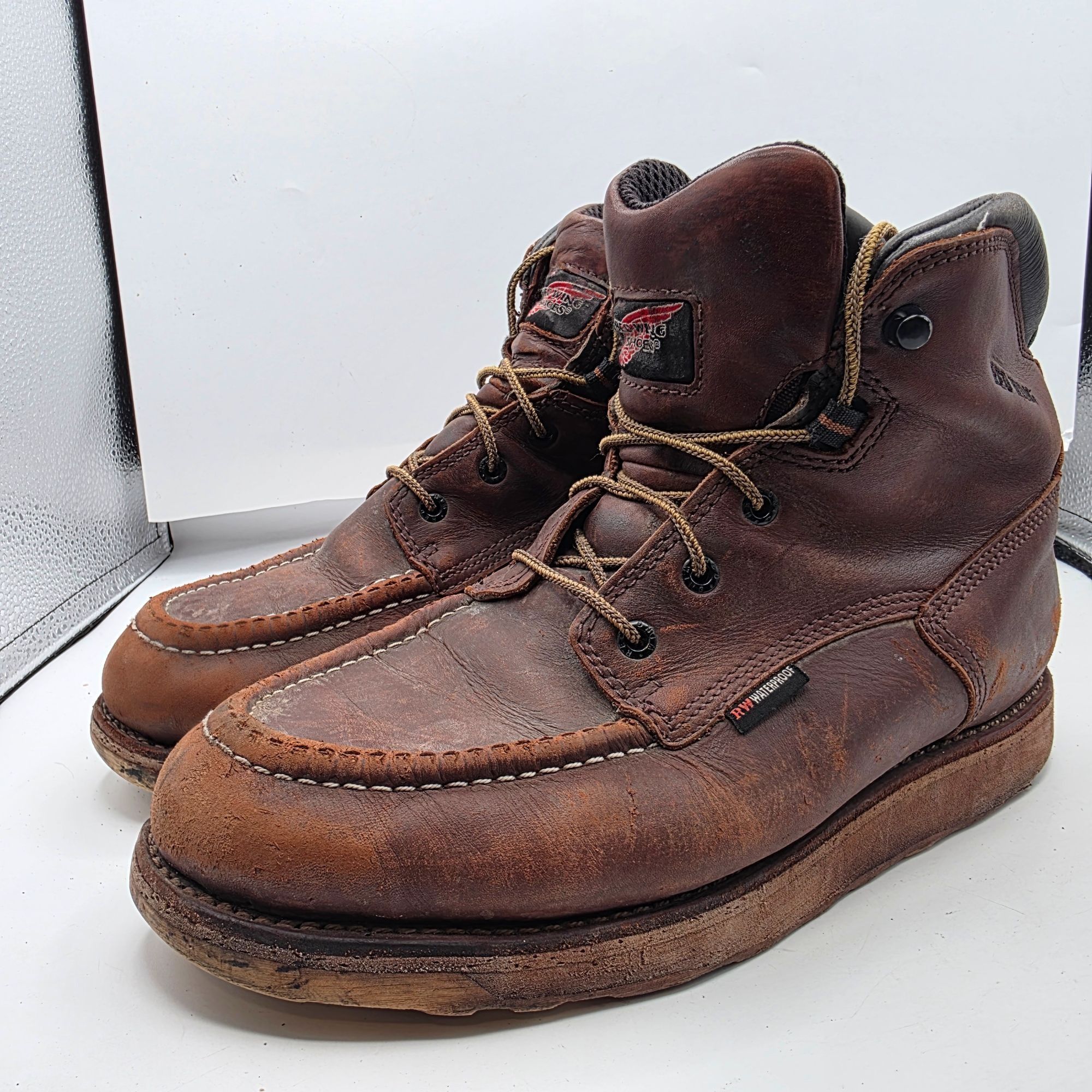Red Wing Red Wing Traction Tred 6-inch Mens Size 9.5 Brown Waterproof Size US 9.5 / EU 42-43 - 3 Thumbnail