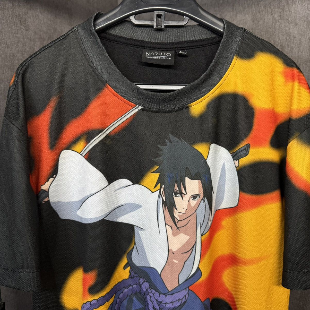 Japanese Brand Naruto Sasuke t-shirt overprint big logo Size US L / EU 52-54 / 3 - 2 Thumbnail