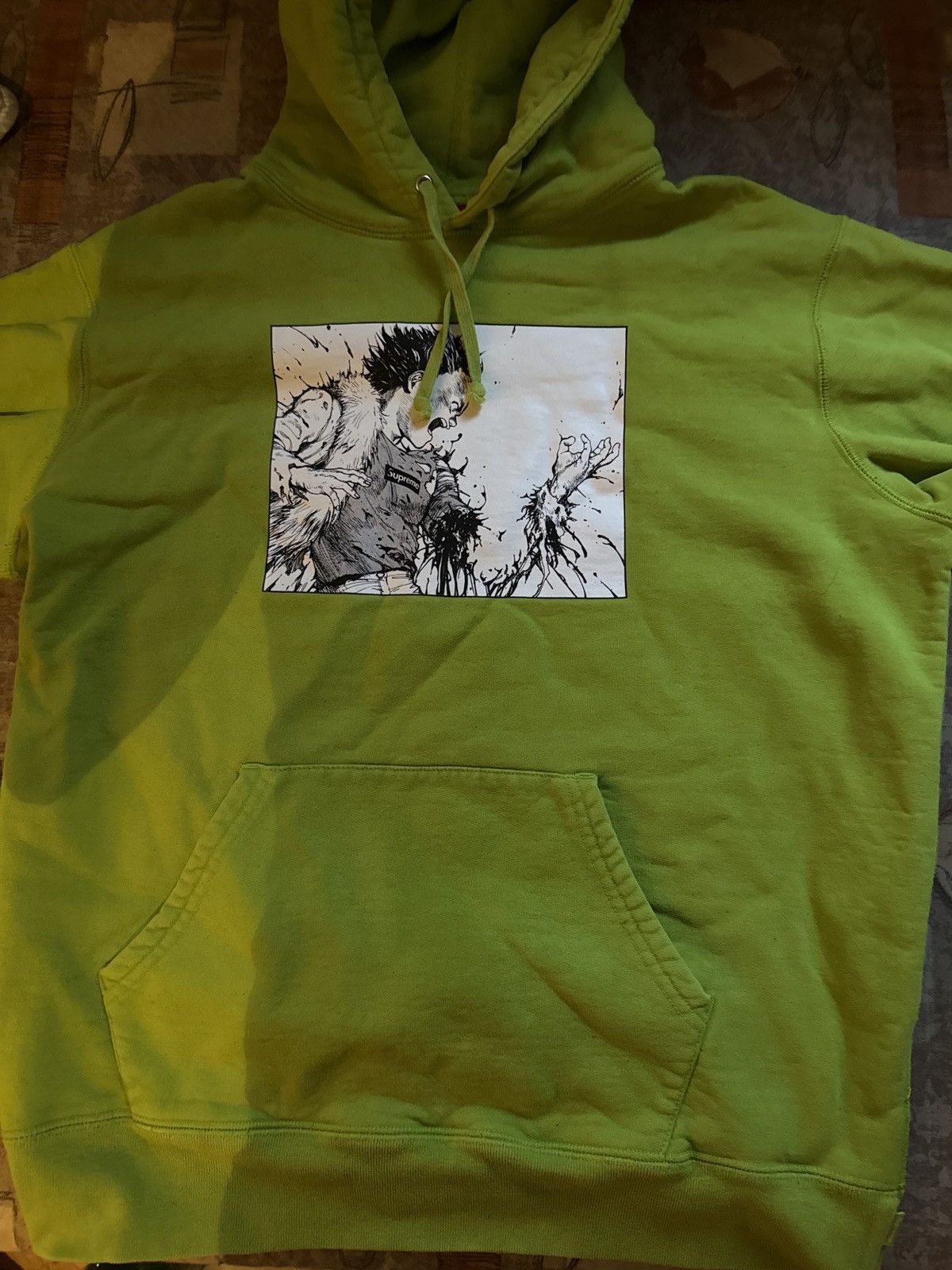 Fw 17 supreme x akira arm hoodie