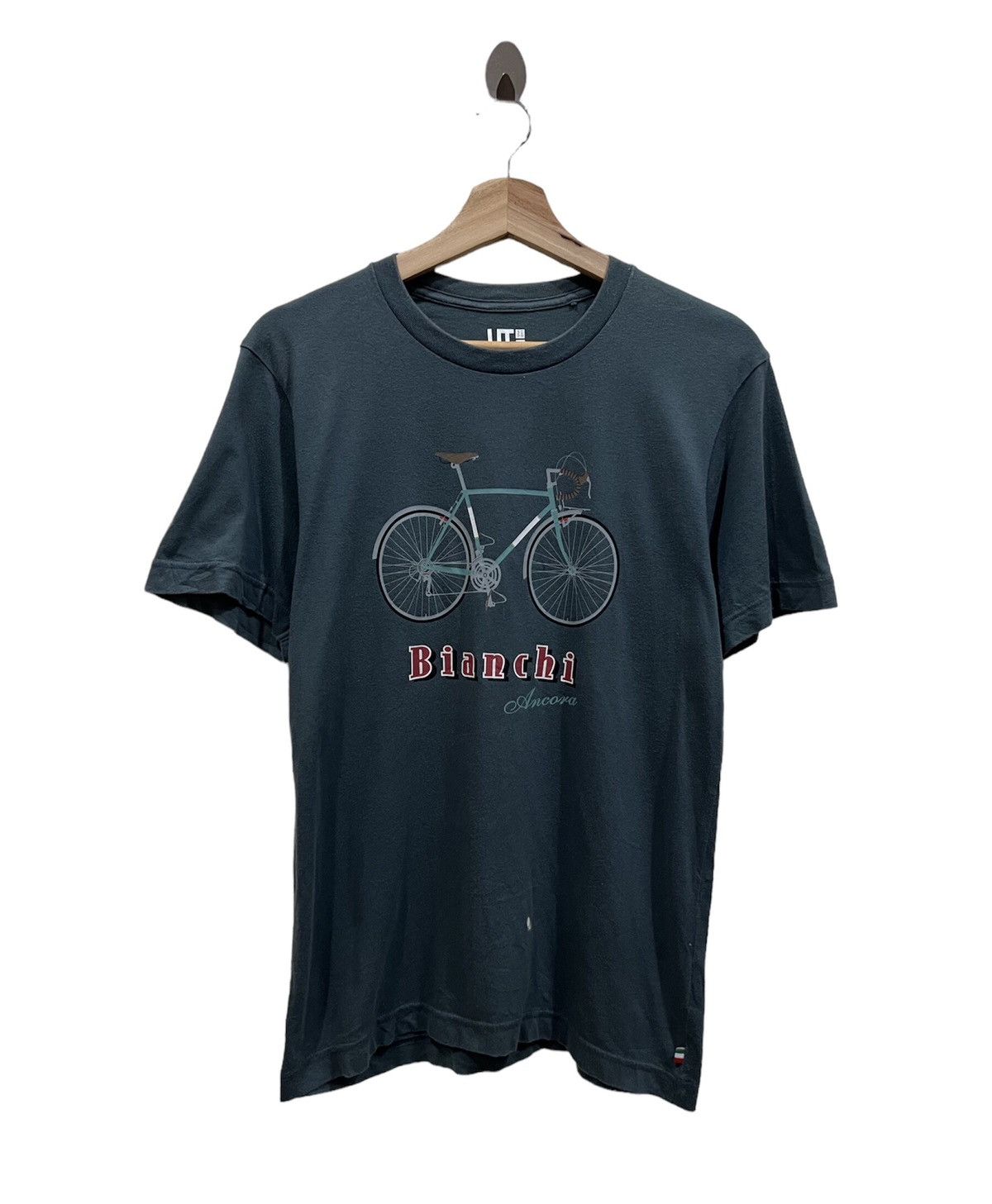 image of Sports Specialties x Uniqlo Bianchi Uniqlo Bicycle Shirt in Mix, Men's (Size Small)