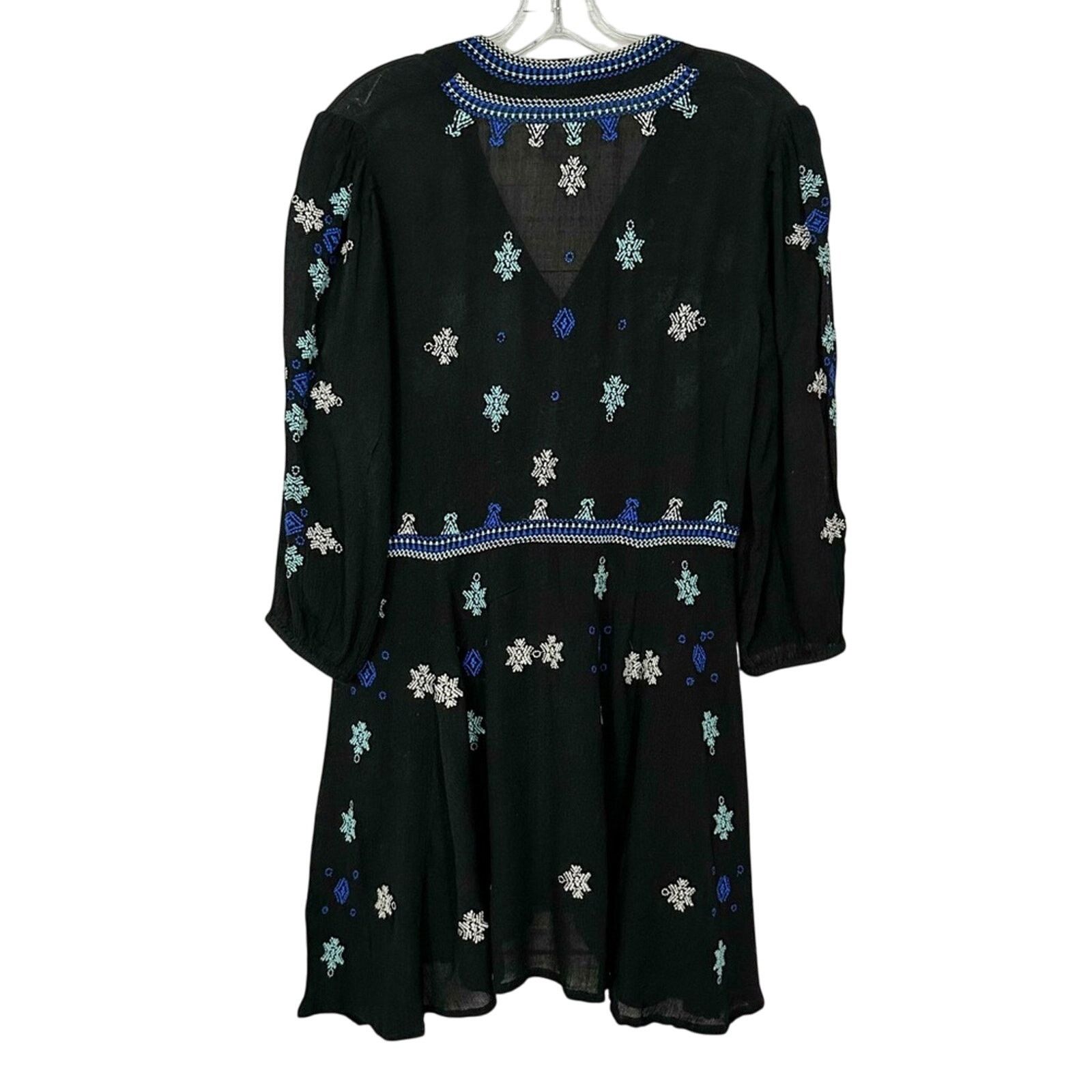 Free People Embroidered Mini Dress, EUC, Size XS, MSRP $138