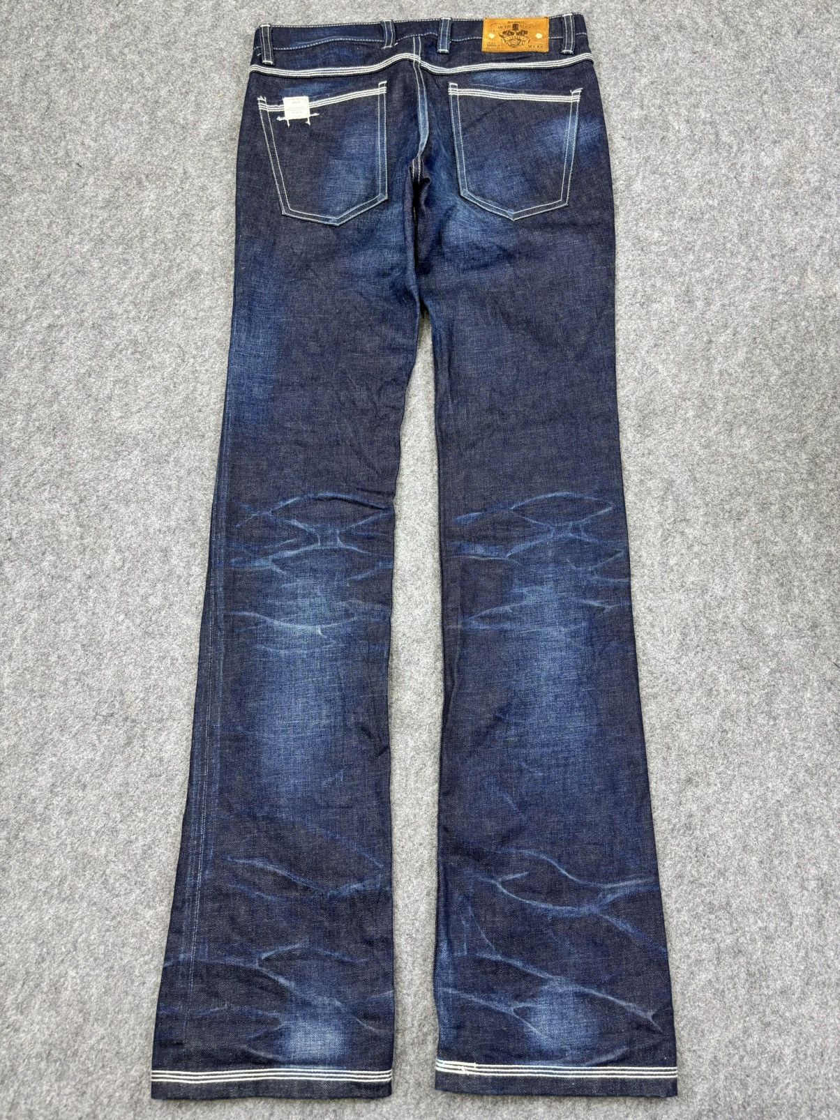 Japanese Brand 💥Flare💥Insane Style Of The Niege Raw Fades Denim K19 Size US 32 / EU 48 - 17 Thumbnail