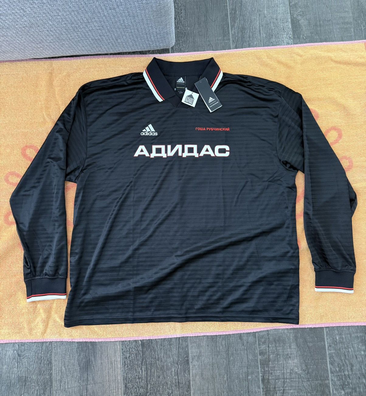 Adidas Gosha Rubchinskiy Football Jersey L S | Grailed