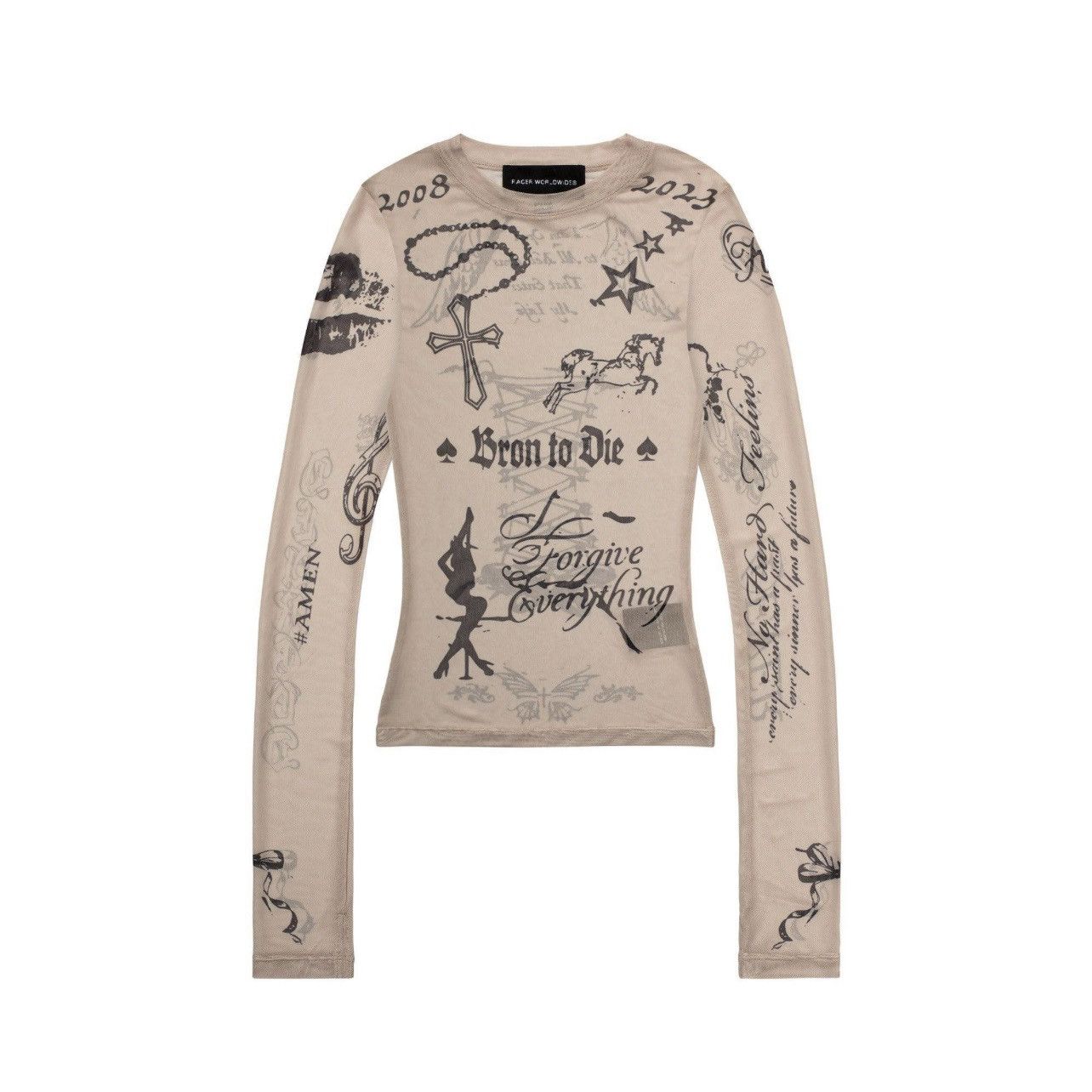 Racer Worldwide BNWT Racer Worldwide tattoo mesh longsleeve Size US L / EU 52-54 / 3 - 1 Thumbnail