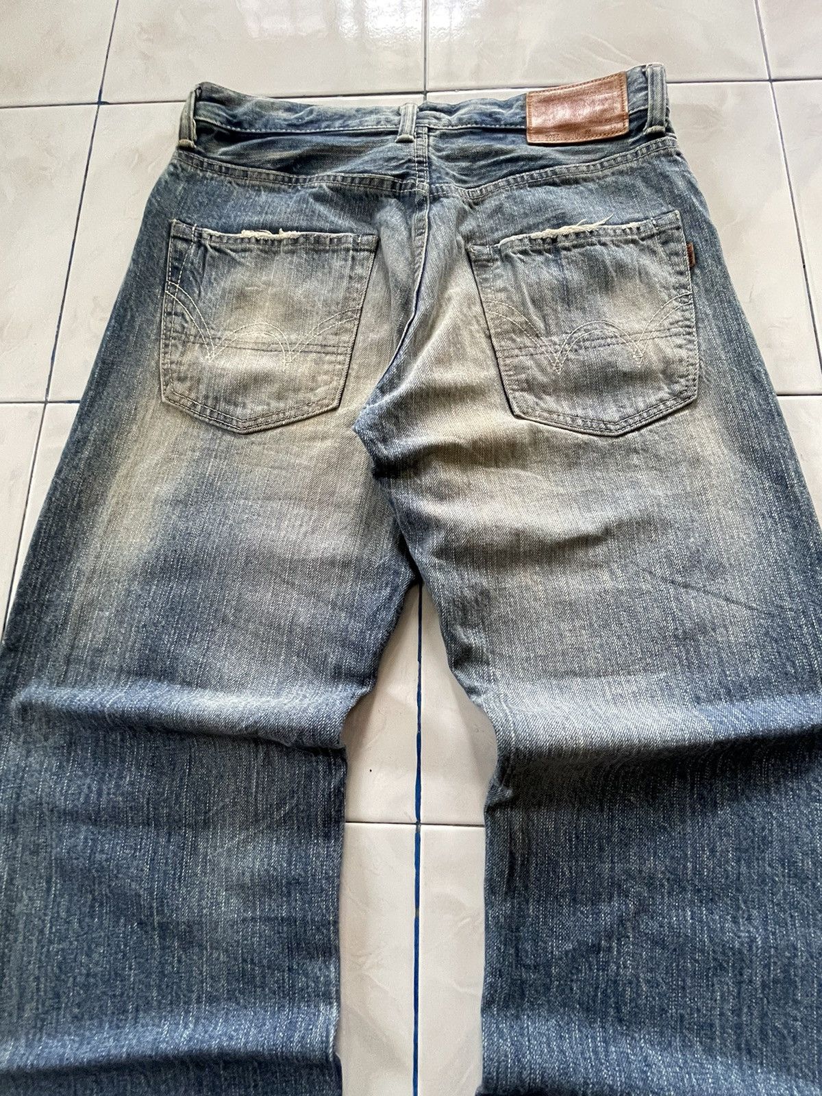 Edwin × Japanese Brand × Vintage Vintage Edwin 505 Z Baggy Loose Selvedge Jeans Rare Size US 30 / EU 46 - 11 Thumbnail
