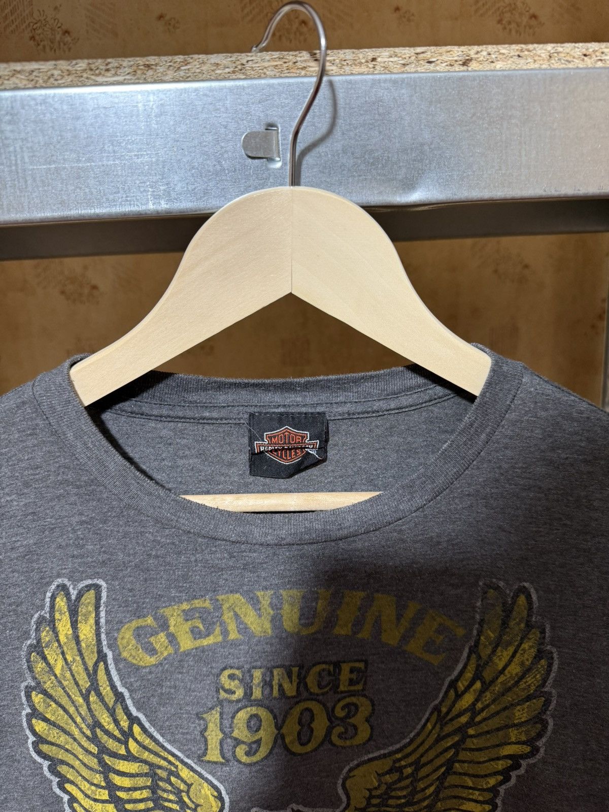 Band Tees × Harley Davidson × Vintage Vintage 2014 Harley Davidson Motorcycles Eagle Retro T-Shirt Size US M / EU 48-50 / 2 - 5 Thumbnail