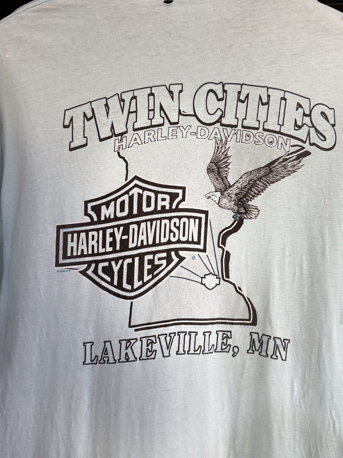 Harley Davidson × Vintage Thrashed Vintage Harley Davidson Twin Cities Faded Tee Size US L / EU 52-54 / 3 - 2 Thumbnail