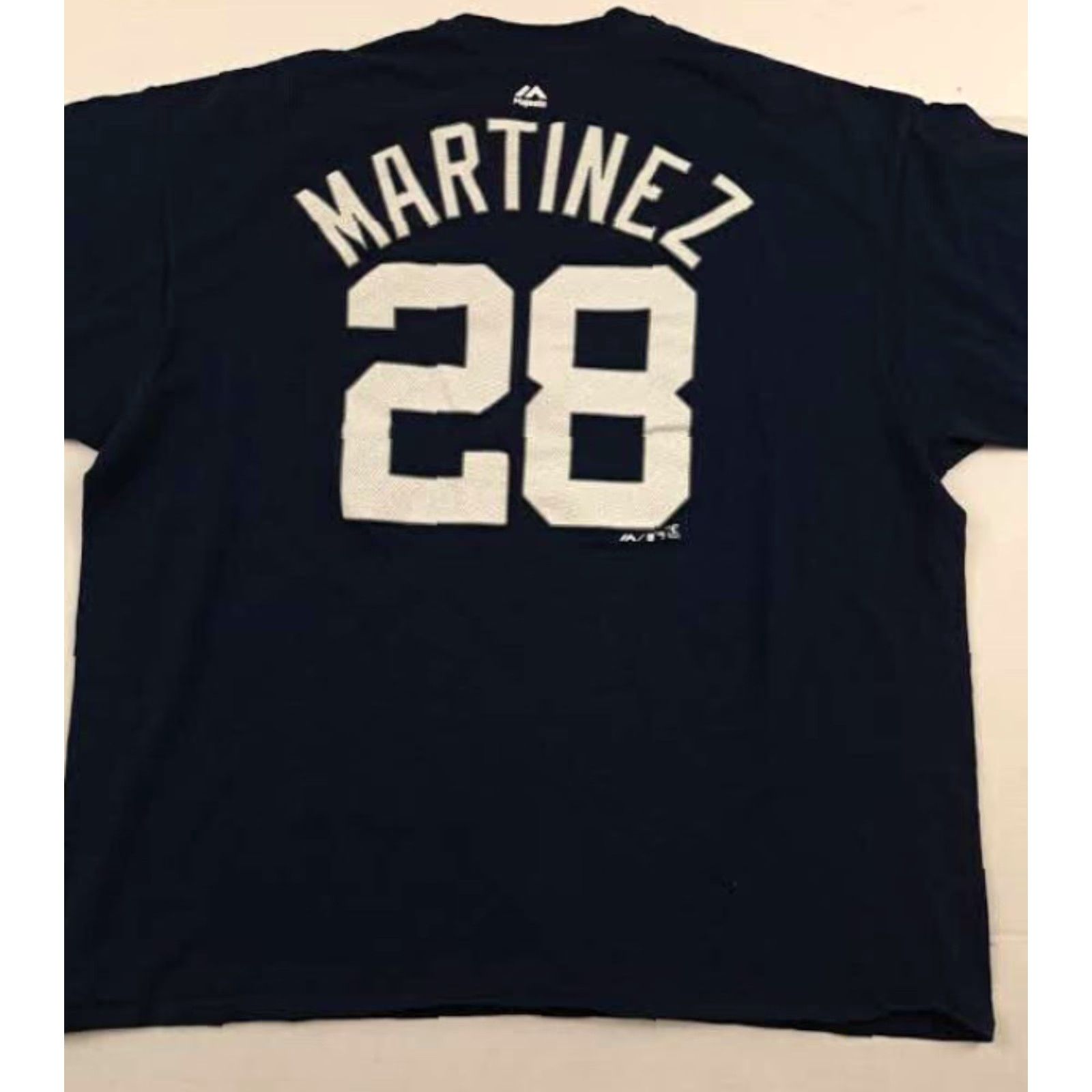 Vintage VINTAGE? No. 2XL Detroit Tigers T-Shirt Majestic Mens Short Sleeve Blue 2XL Sports Shirt Tigers J.D. Martinez Martial? Size US XXL / EU 58 / 5 - 5 Thumbnail