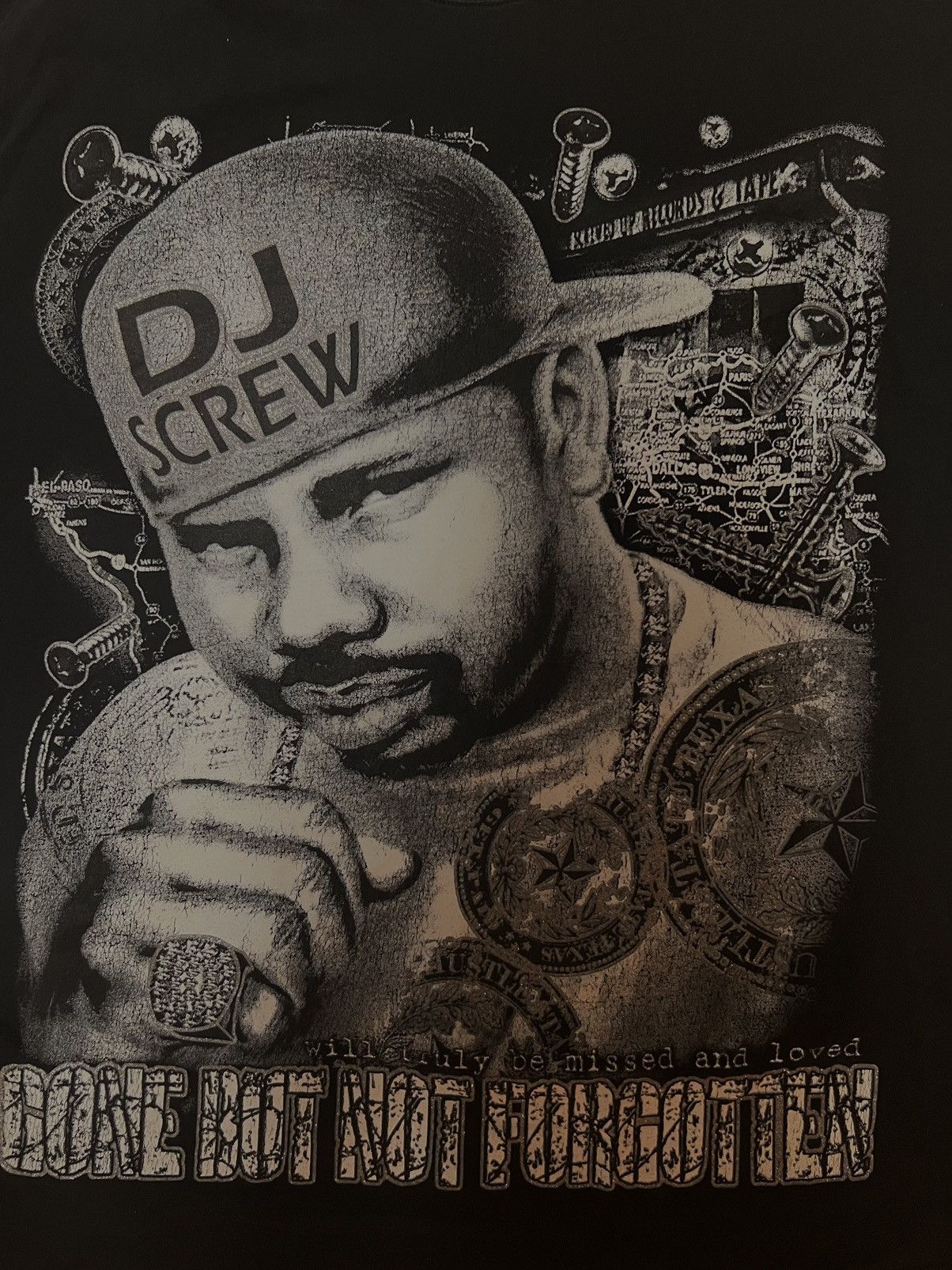 Vintage DJ SCREW T-shirt Size US XXL / EU 58 / 5 - 3 Thumbnail