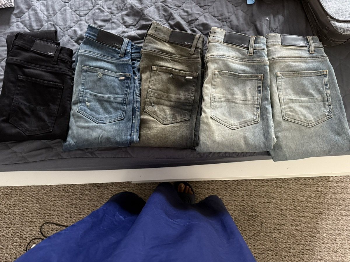 Amiri MX1 JEAN IN ITALIAN STRETCH DENIM Size US 29 - 19 Thumbnail