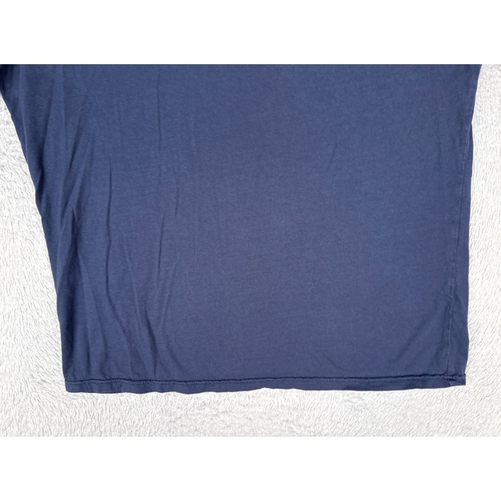 Tommy Hilfiger VINTAGE Tommy Hilfiger Jeans Shirt Adult XL Blue Short Sleeve Crew Neck Cotton Size US XL / EU 56 / 4 - 5 Thumbnail