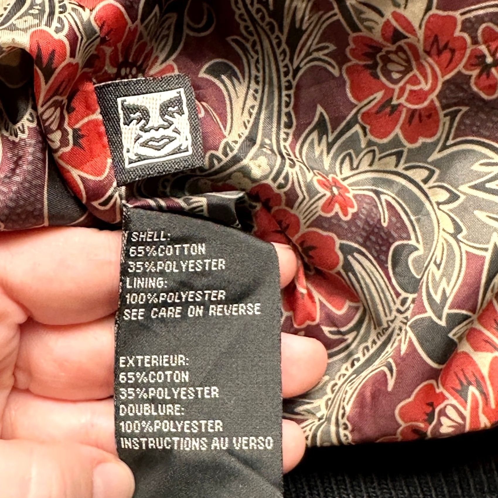Obey OBEY Propaganda Bomber Lightweight Jacket Mens Medium Paisley Lined Black Jacket Vest? Size US M / EU 48-50 / 2 - 6 Thumbnail