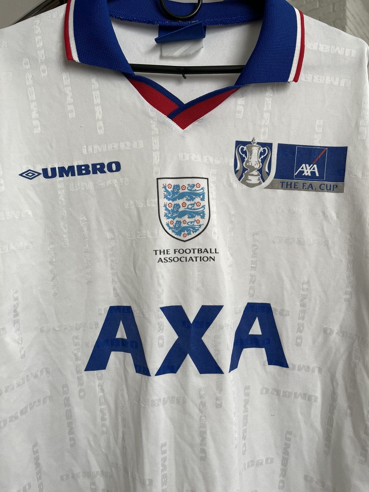 Umbro Umbro England Vintage Soccer Long Sleeve Jersey T-Shirt 90s Size US M / EU 48-50 / 2 - 6 Thumbnail