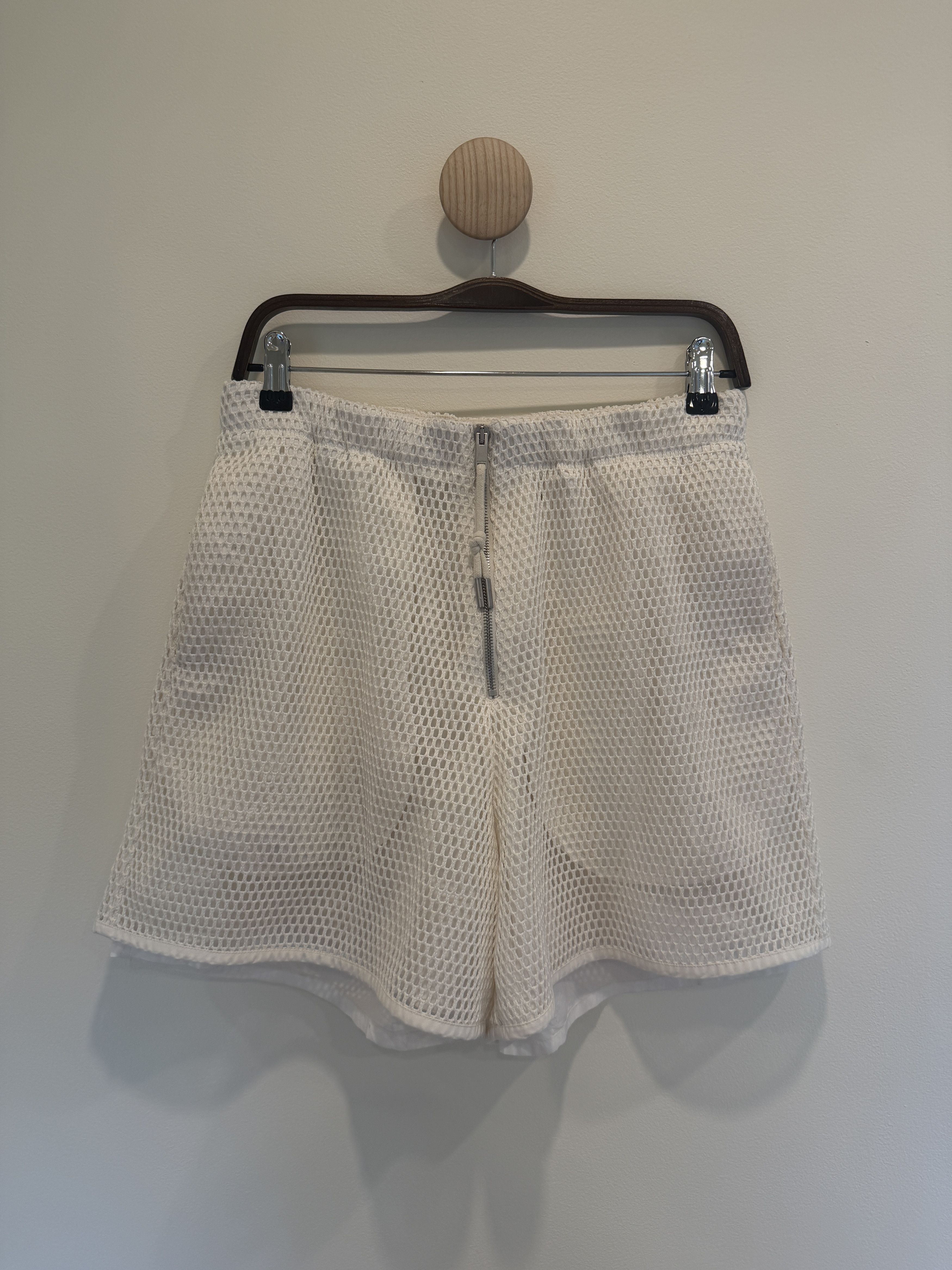 Jil Sander Mesh Cotton Shorts Size US 30 / EU 46 - 1 Thumbnail