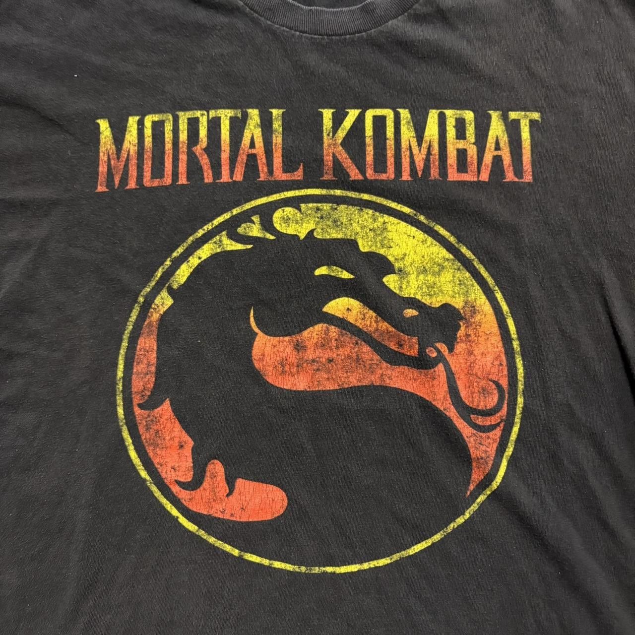 Japanese Brand × Vintage Crazy Vintage Y2K/2000s Mortal Kombat Video Game Black Tee Shirt! Size US M / EU 48-50 / 2 - 2 Thumbnail