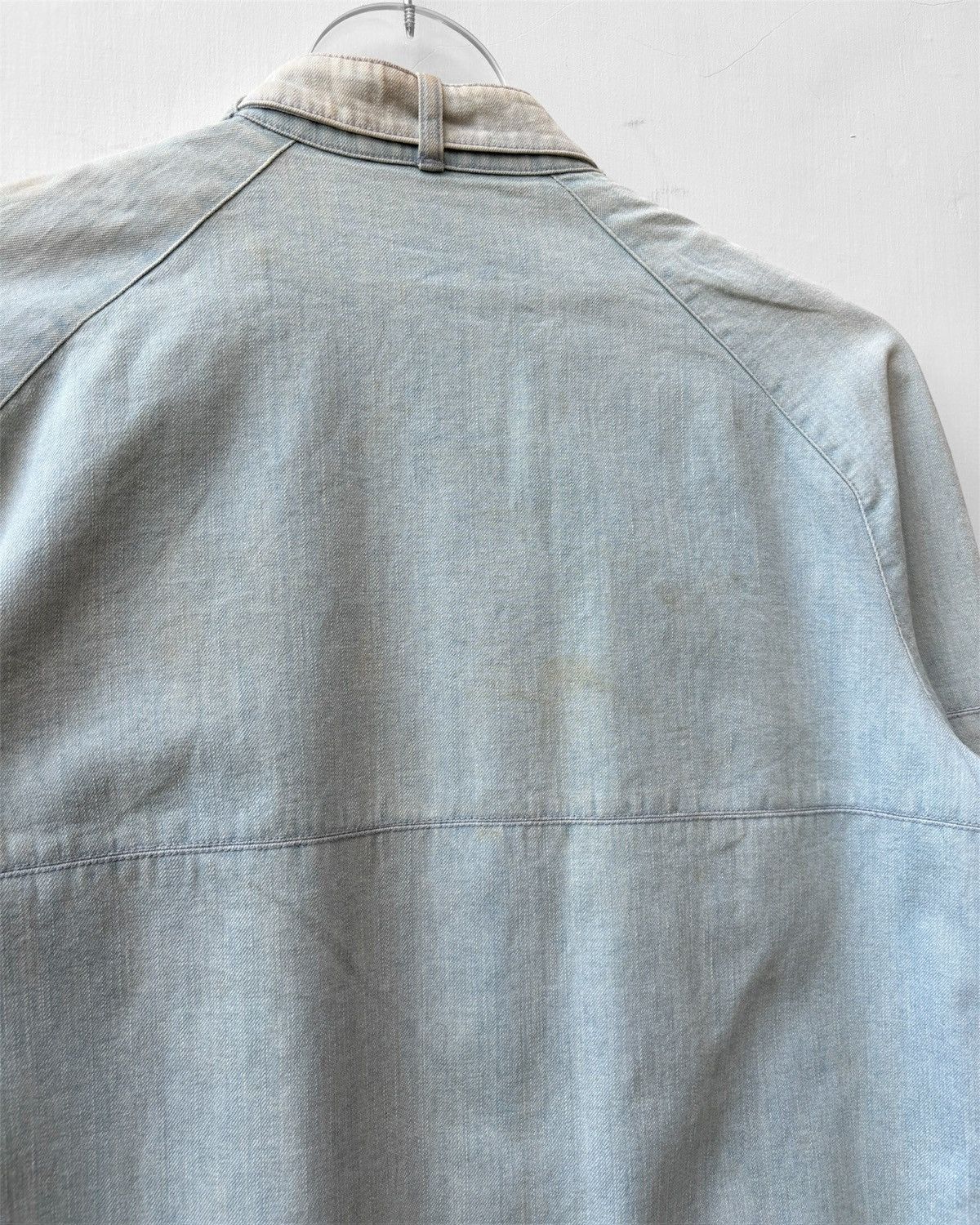 A.P.C. Ss2003 Denim Moto Biker Jacket Size US M / EU 48-50 / 2 - 12 Thumbnail