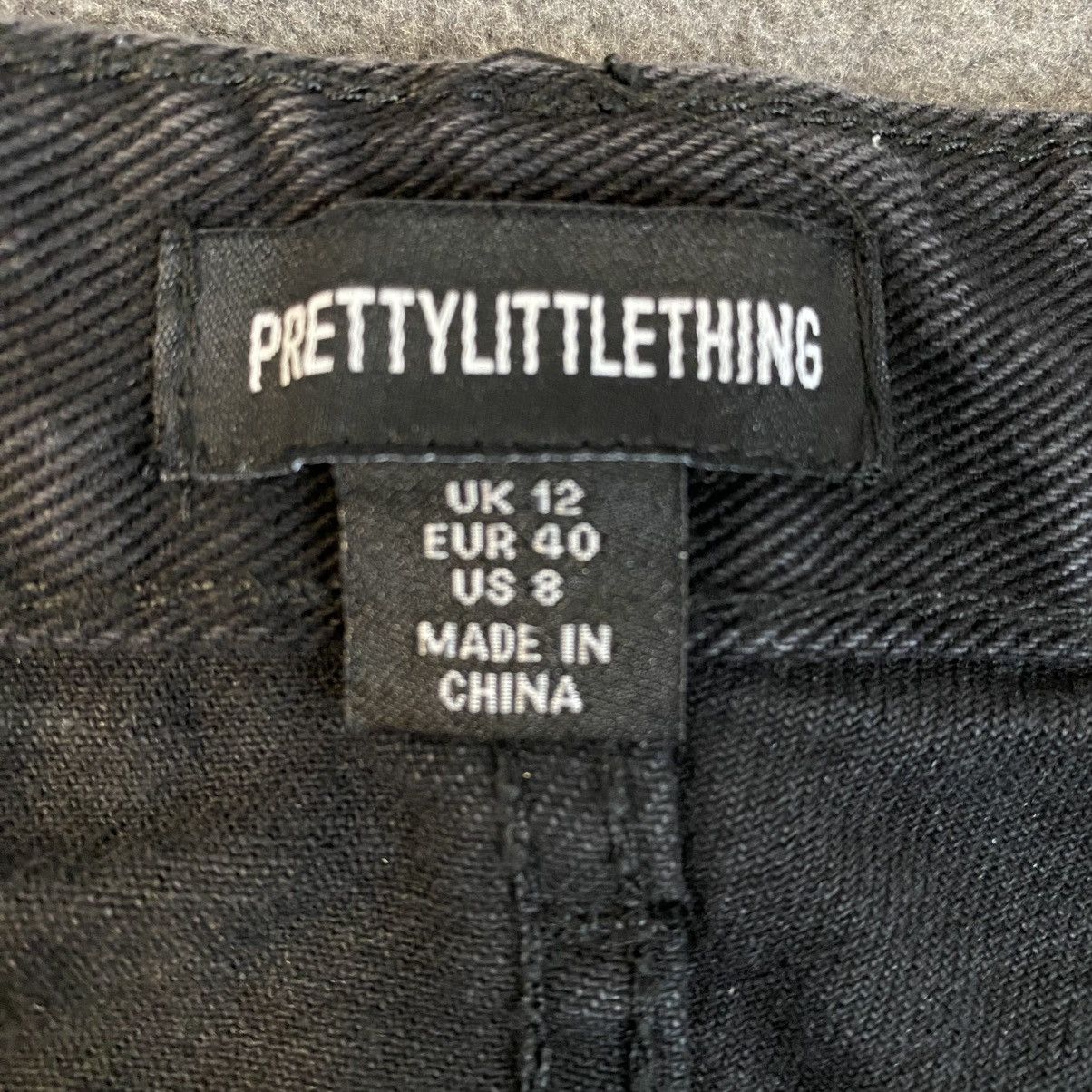 PrettyLittleThing Pretty Little Thing Black Jeans Women's High Waist Sz 8 EUC Size 30" / US 8 / IT 44 - 9 Thumbnail