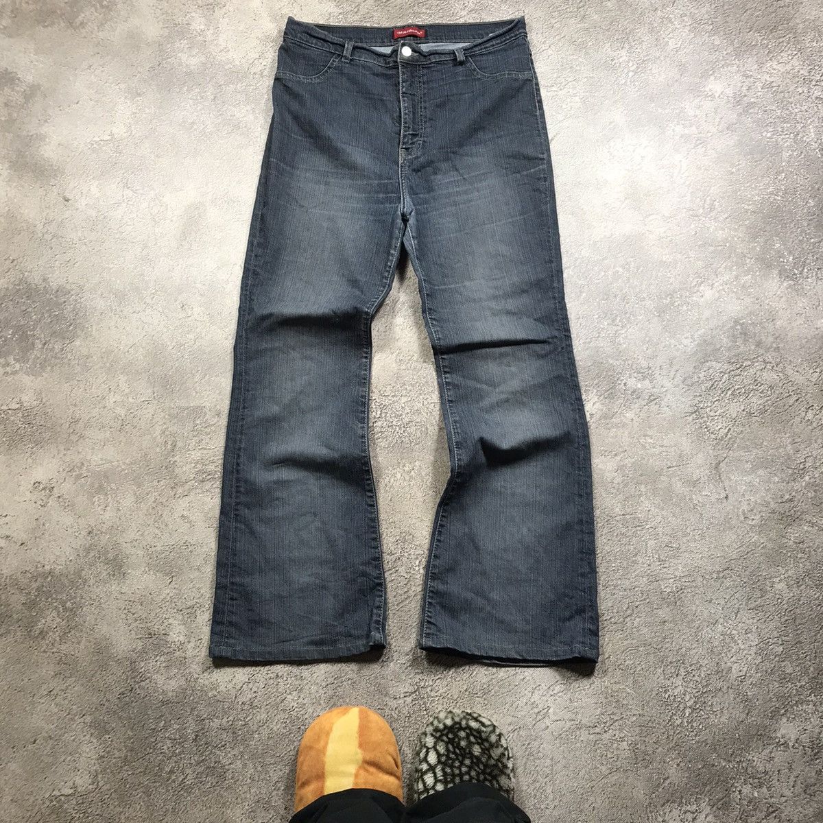 Vintage Vintage 90s Faded Distressed Baggy Jeans Grunge Skate 31 Size 31" - 2 Thumbnail