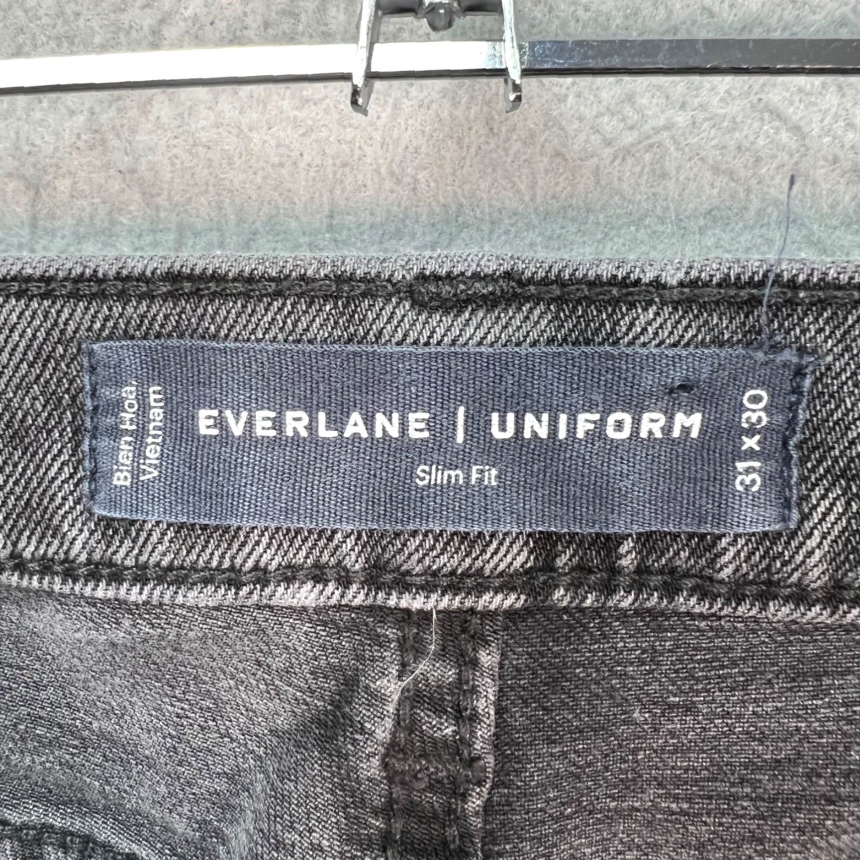 Everlane Everlane Jeans Mens 31x30 Slim Denim Gray Cotton Blend 5-Pocket Tapered Regular Rise Mid Vintage: No Size US 31 - 3 Thumbnail