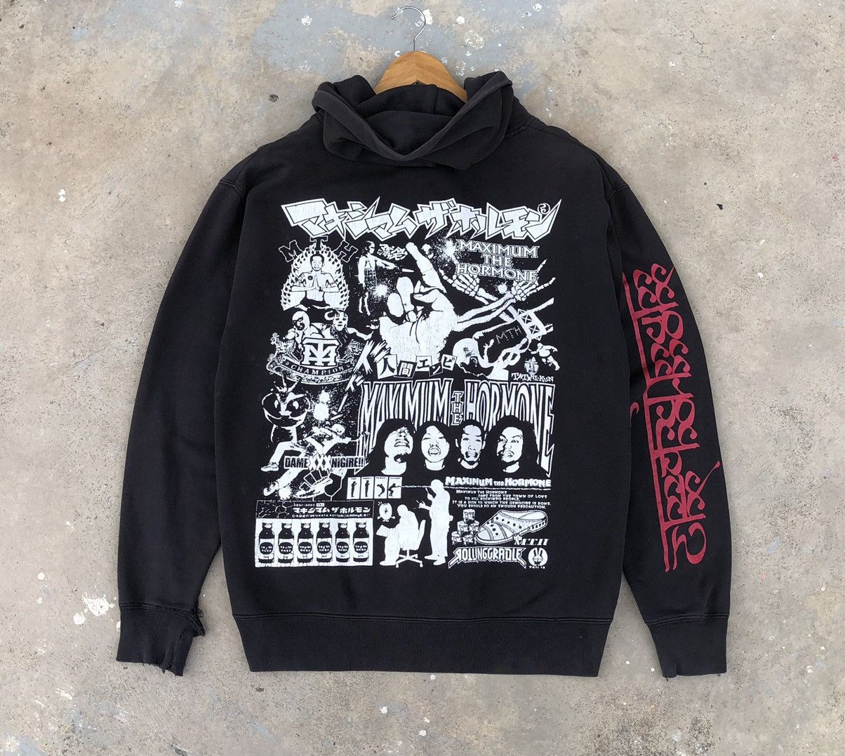 Vintage VTG THRASHER Maximum The Hormone Rolling Cradle Band Hoodies Size US L / EU 52-54 / 3 - 10 Thumbnail