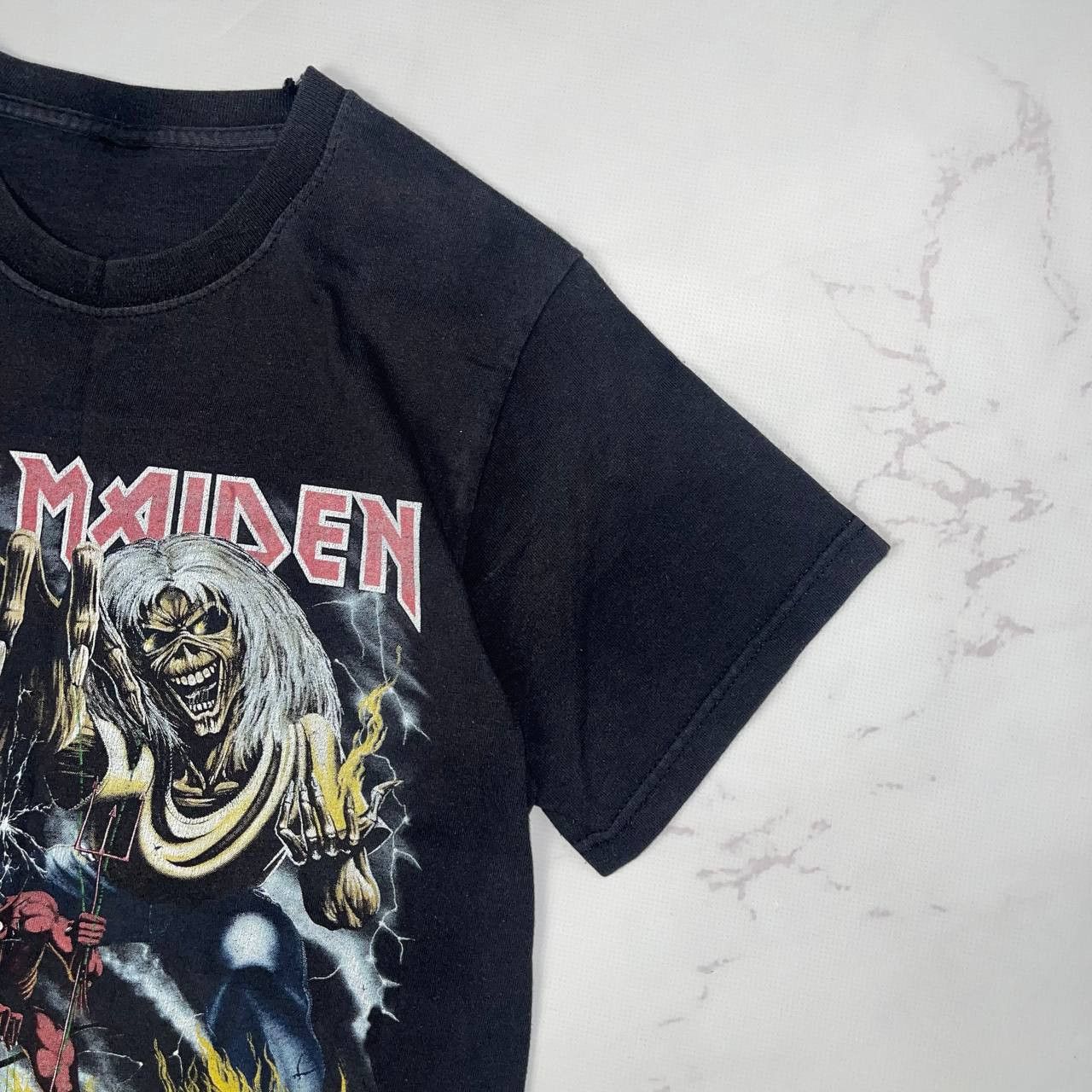 Vintage Vintage Iron Maiden Number Of The Beast Band Tee Rock Metal Size US S / EU 44-46 / 1 - 4 Thumbnail