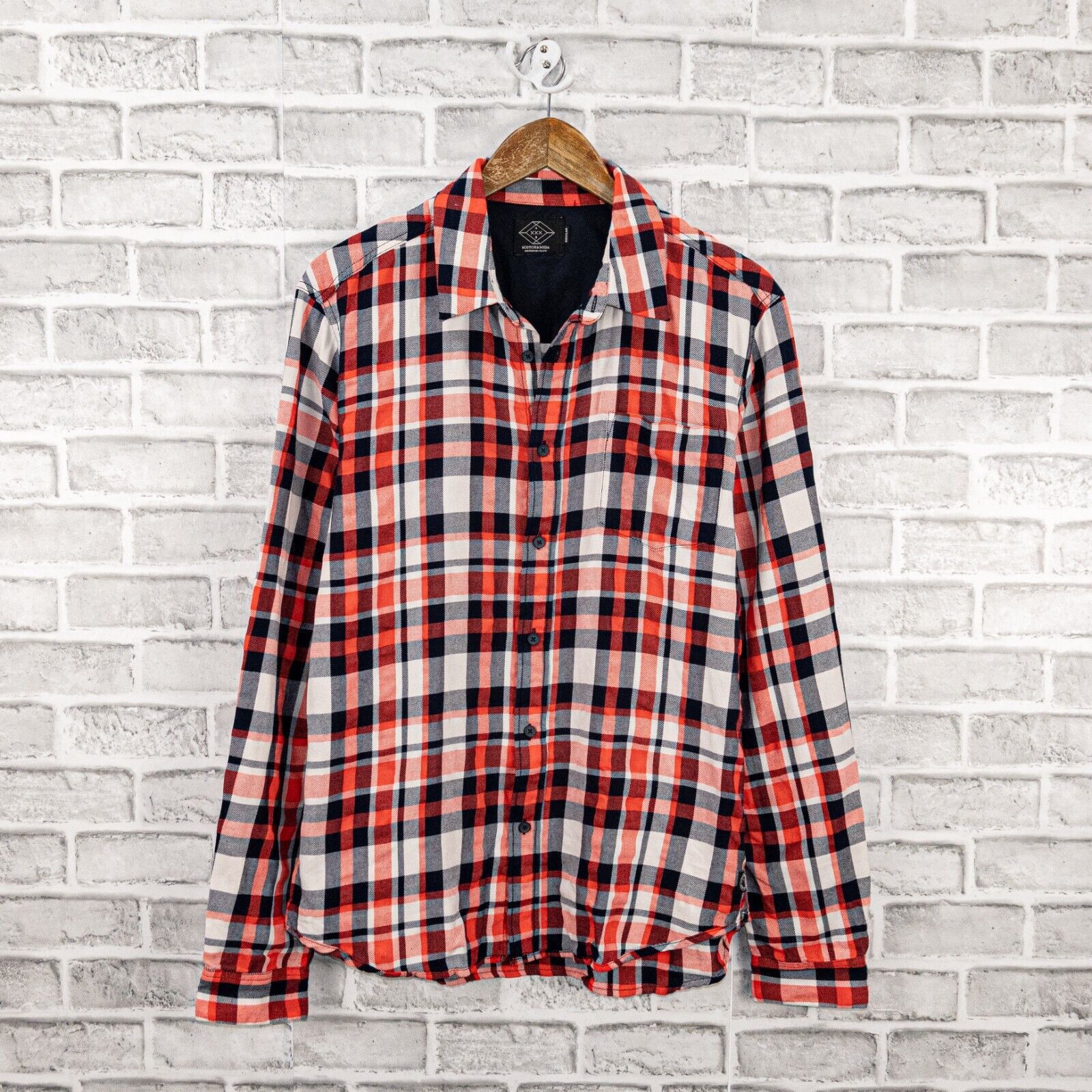 Scotch & Soda Scotch & Soda Button up Flannel Shirt in Multi color Plaid Size US L / EU 52-54 / 3 - 2 Thumbnail